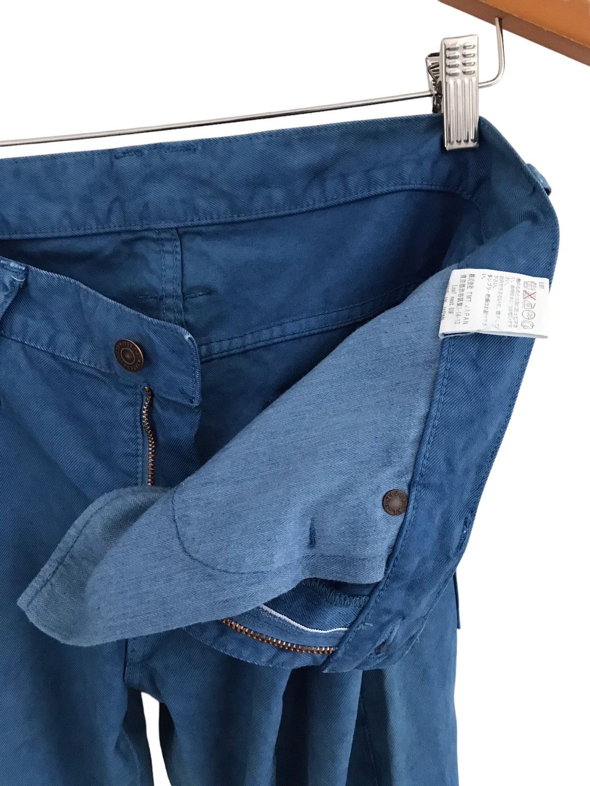 Japanese Brand TMT Japan Naturally Dyed Organic Cotton Denim Jeans Size US 30 / EU 46 - 14 Thumbnail
