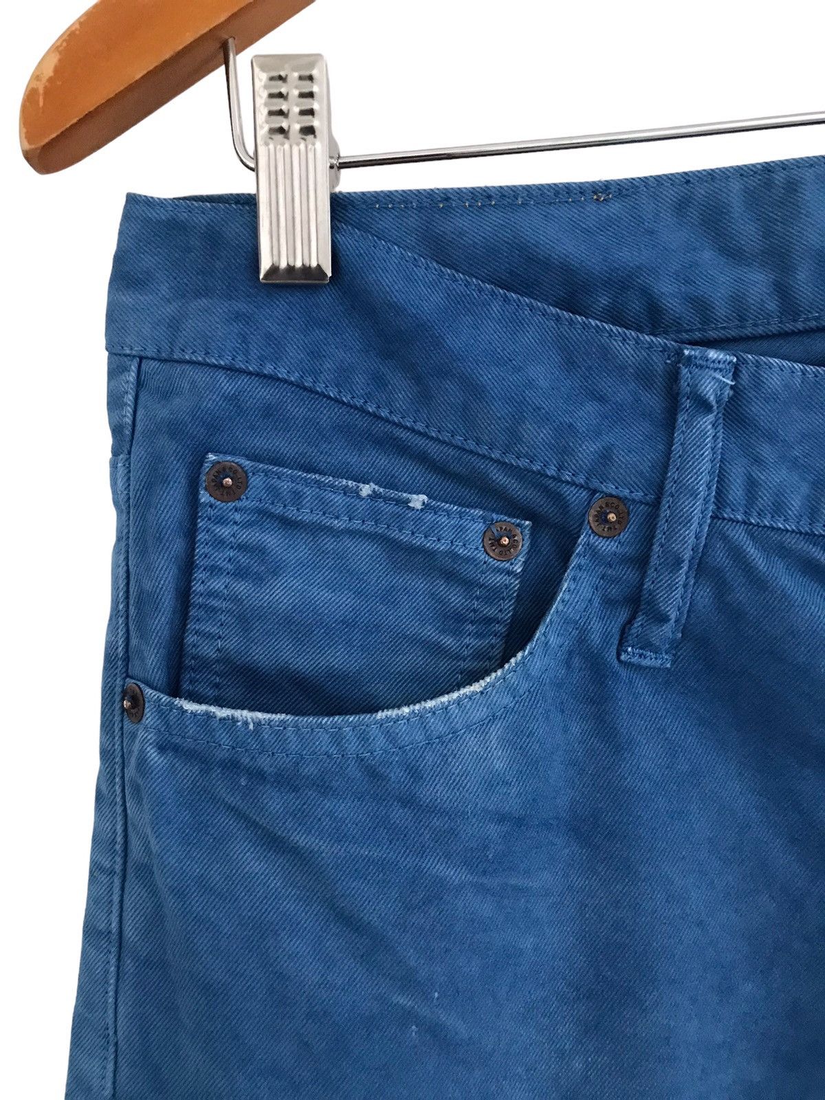 Japanese Brand TMT Japan Naturally Dyed Organic Cotton Denim Jeans Size US 30 / EU 46 - 3 Thumbnail