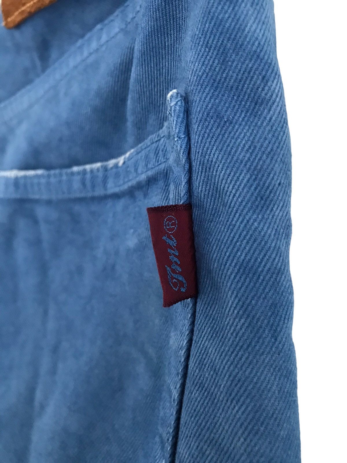 Japanese Brand TMT Japan Naturally Dyed Organic Cotton Denim Jeans Size US 30 / EU 46 - 12 Thumbnail