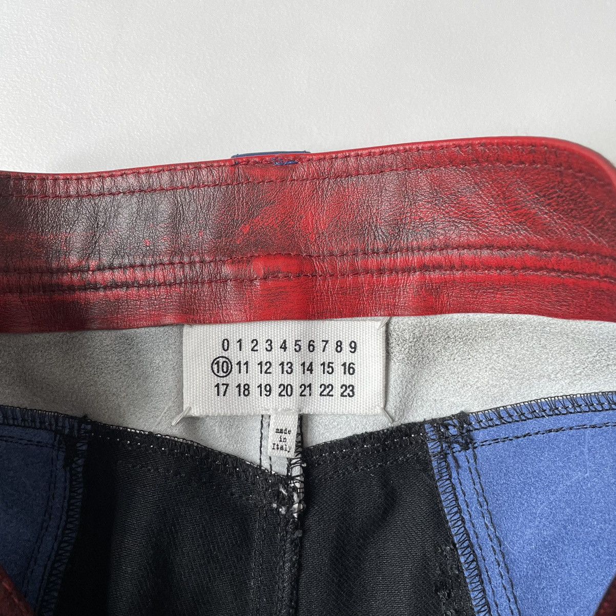Maison Margiela A/W 17 Sample Panelled Leather Moto Jeans Size US 32 / EU 48 - 4 Thumbnail