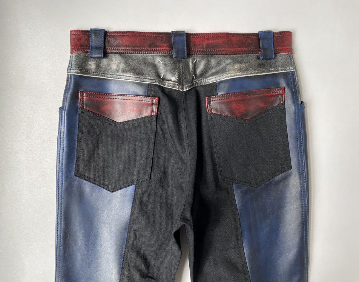 Maison Margiela A/W 17 Sample Panelled Leather Moto Jeans Size US 32 / EU 48 - 11 Thumbnail