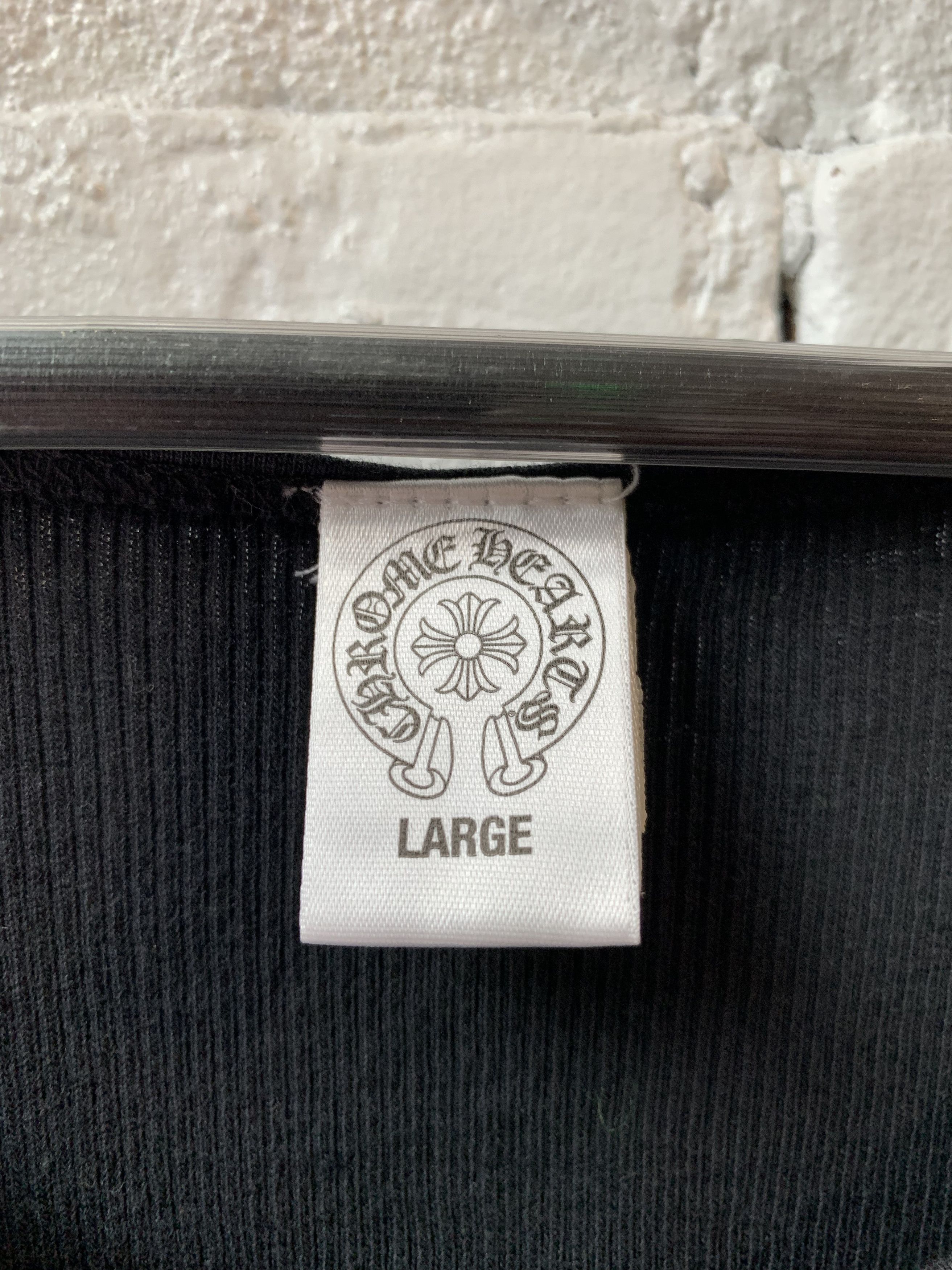 Chrome Hearts Chrome Hearts Black super plus Tank top Sz L Size US L / EU 52-54 / 3 - 7 Thumbnail
