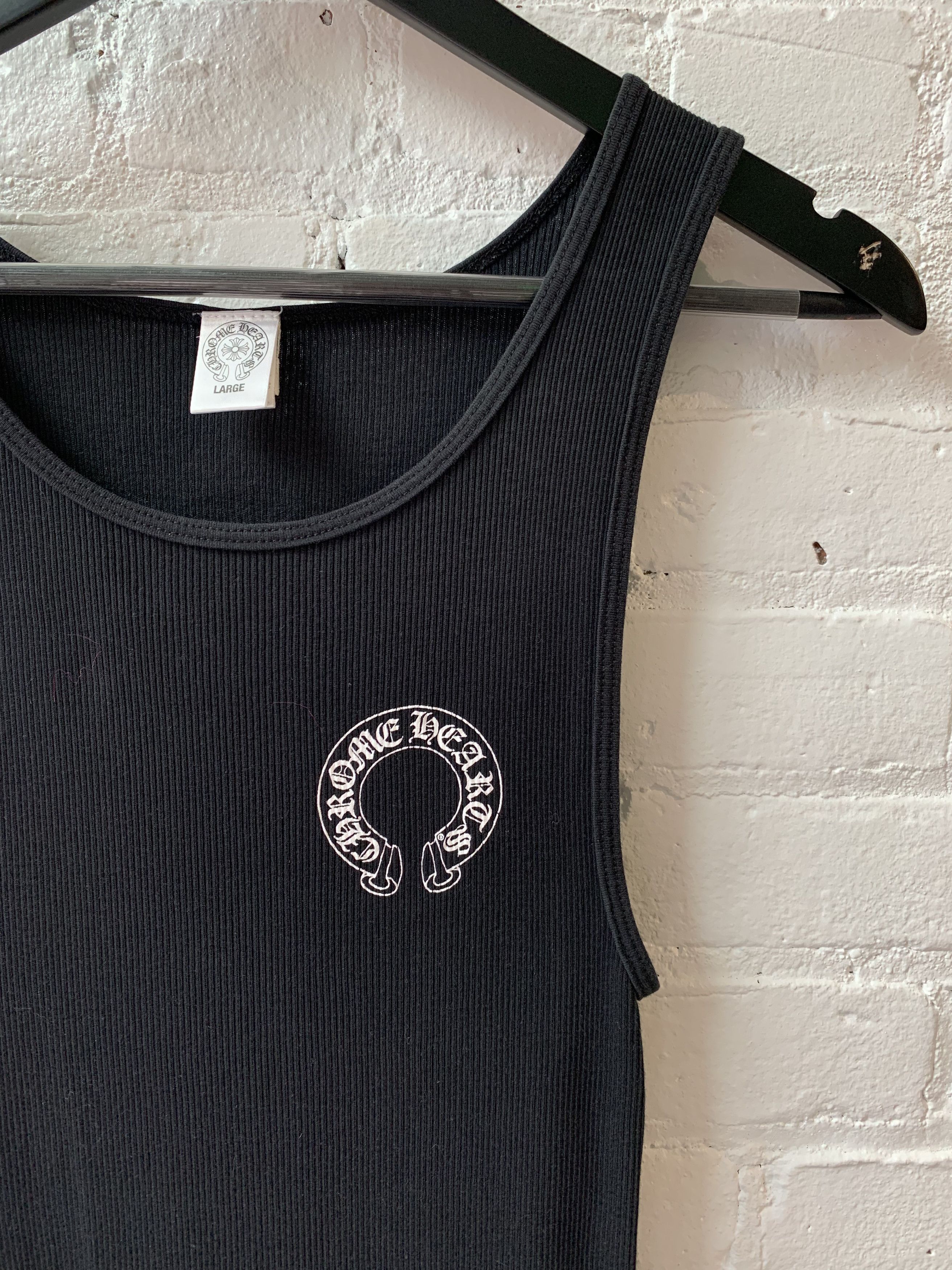 Chrome Hearts Chrome Hearts Black super plus Tank top Sz L | Grailed