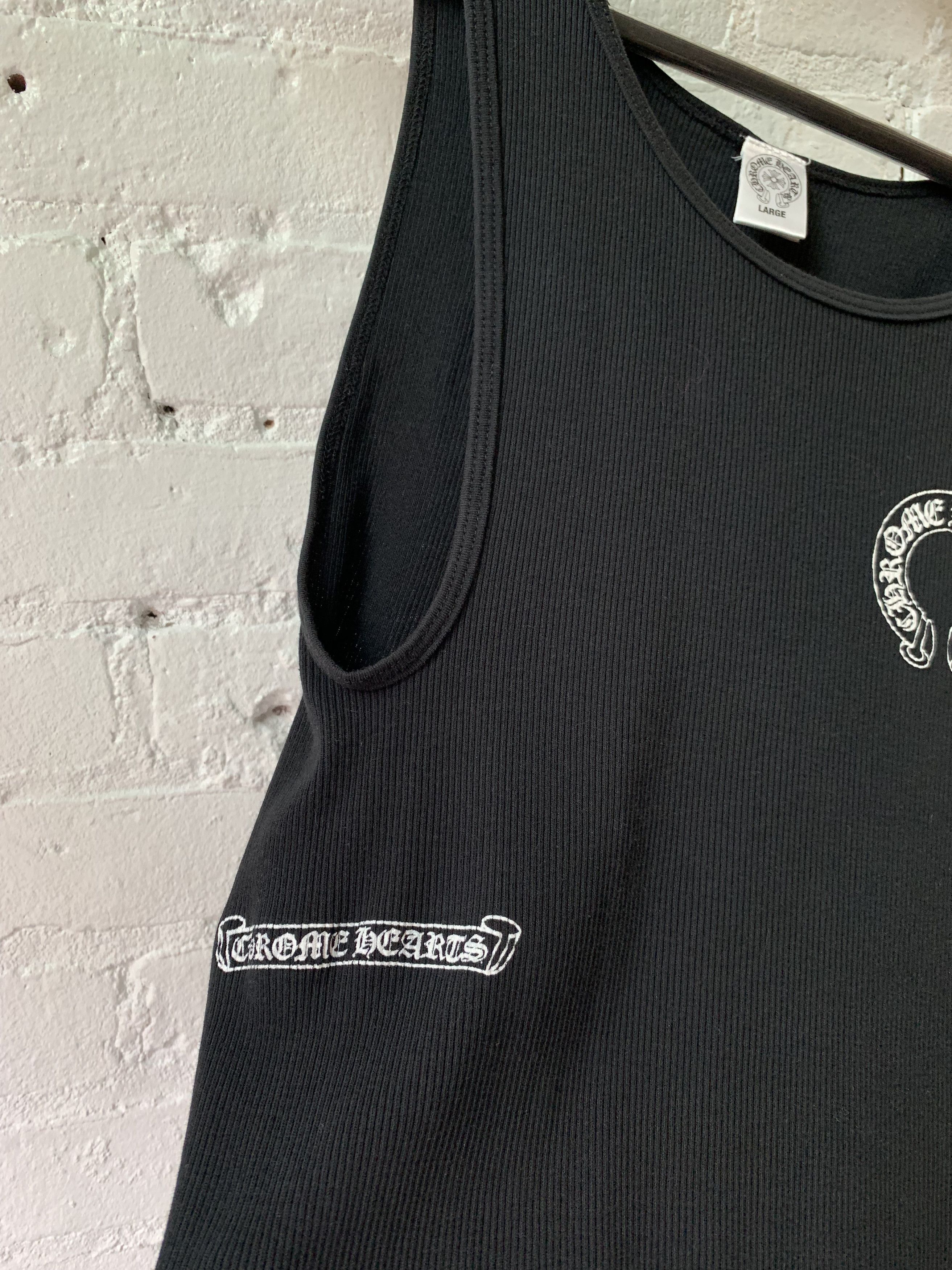 Chrome Hearts Chrome Hearts Black super plus Tank top Sz L Size US L / EU 52-54 / 3 - 4 Thumbnail