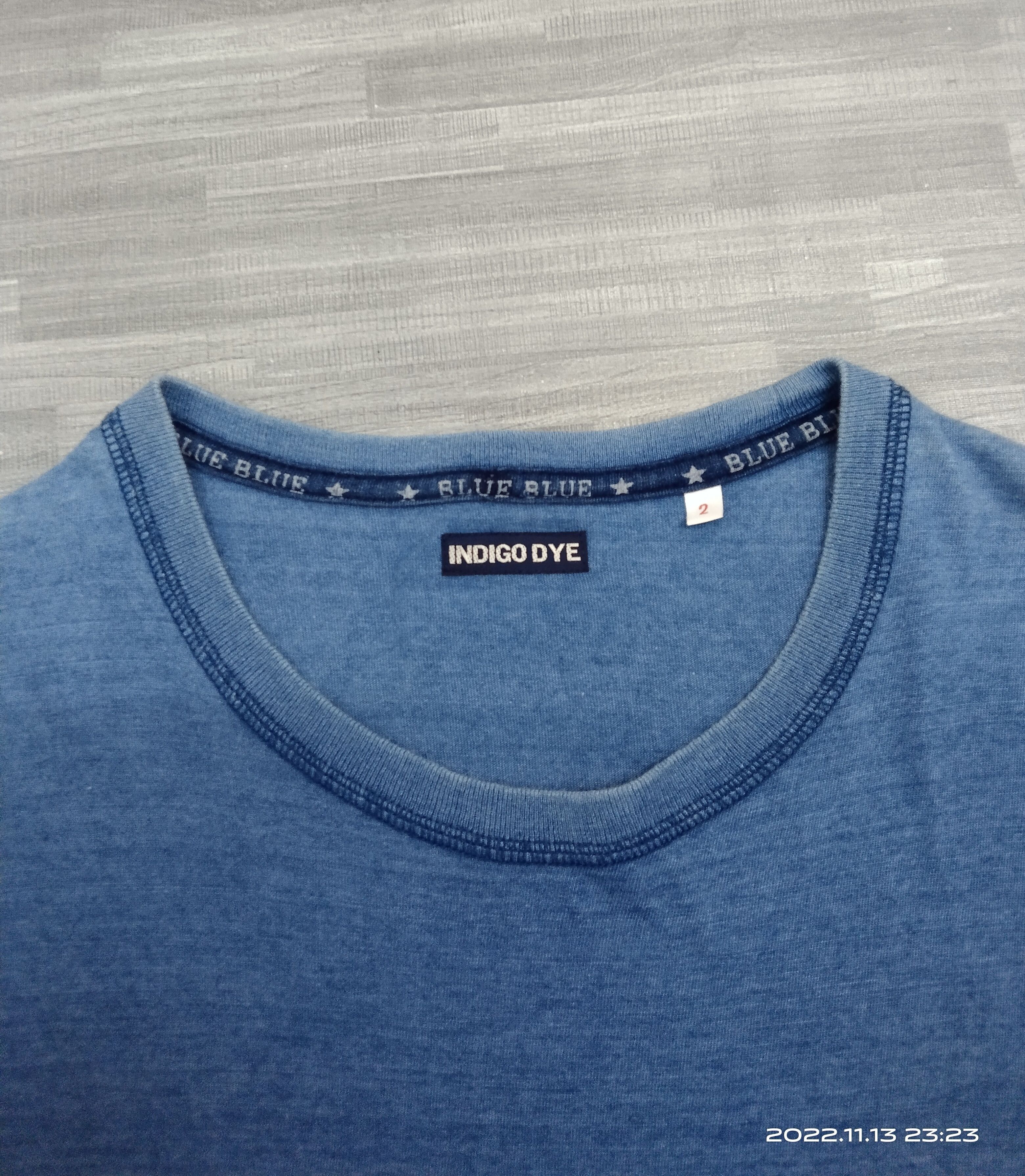 Blue Blue Japan BLUE BLUE INDIGO FADE T SHIRT Size US M / EU 48-50 / 2 - 4 Thumbnail