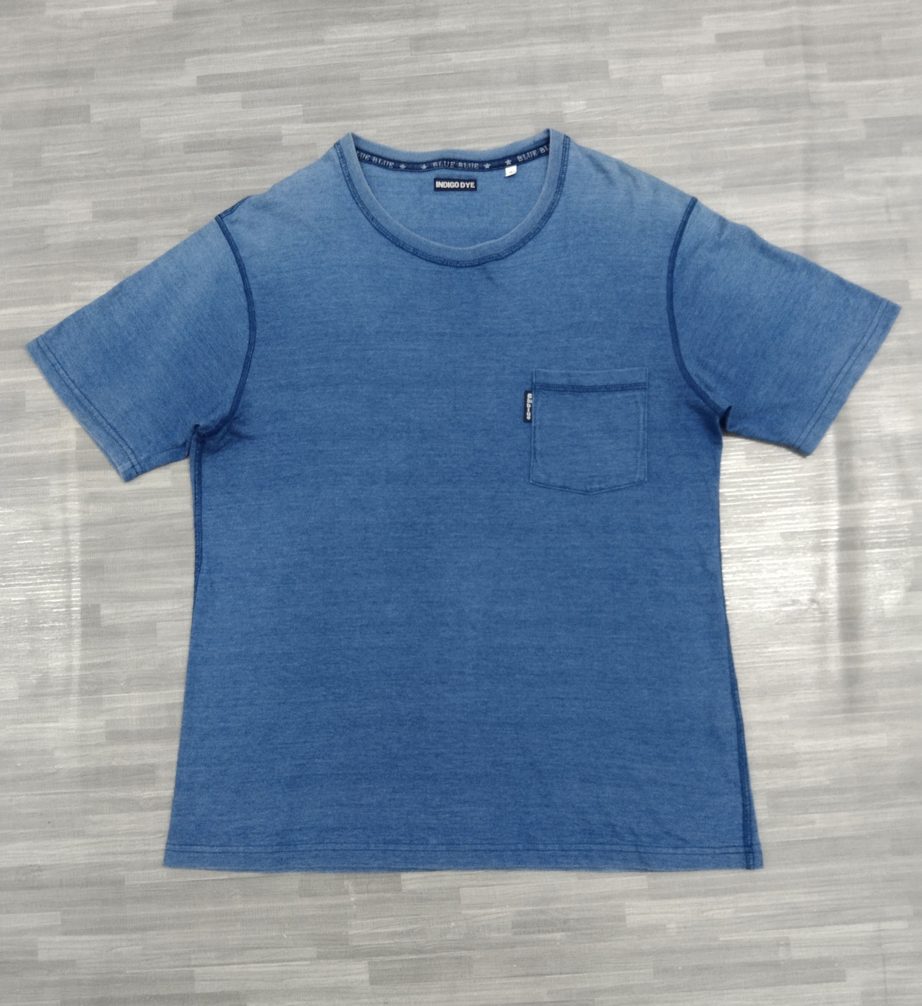 BLUE BLUE INDIGO FADE T SHIRT