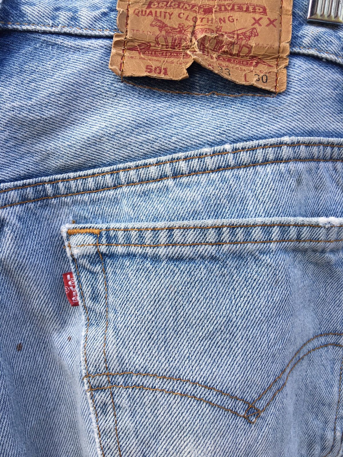 Levi's × Levi's Vintage Clothing × Vintage Vintage Levis 501 Distressed Jeans Size US 32 / EU 48 - 7 Thumbnail