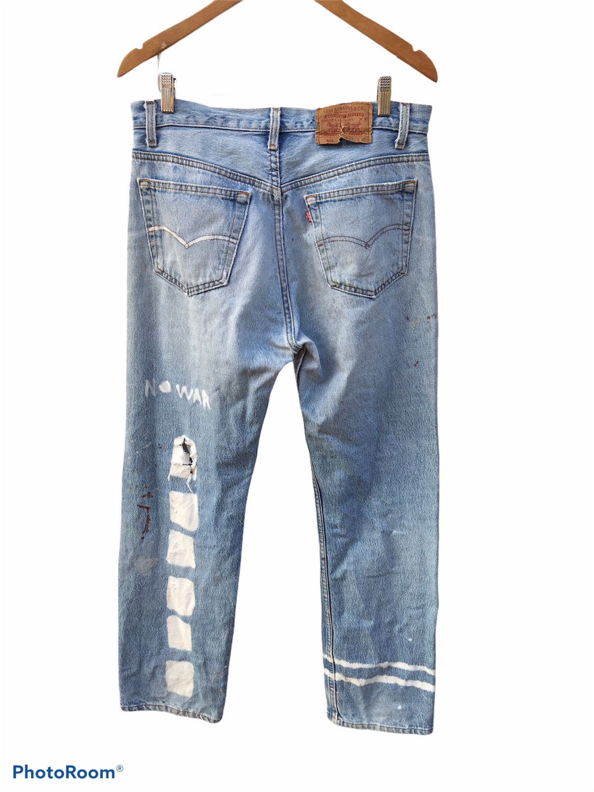 Levi's × Levi's Vintage Clothing × Vintage Vintage Levis 501 Distressed Jeans Size US 32 / EU 48 - 3 Thumbnail