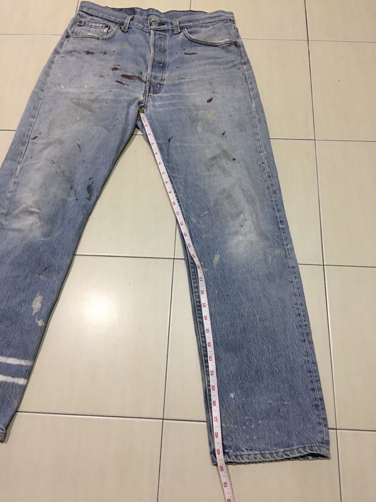 Levi's × Levi's Vintage Clothing × Vintage Vintage Levis 501 Distressed Jeans Size US 32 / EU 48 - 16 Thumbnail