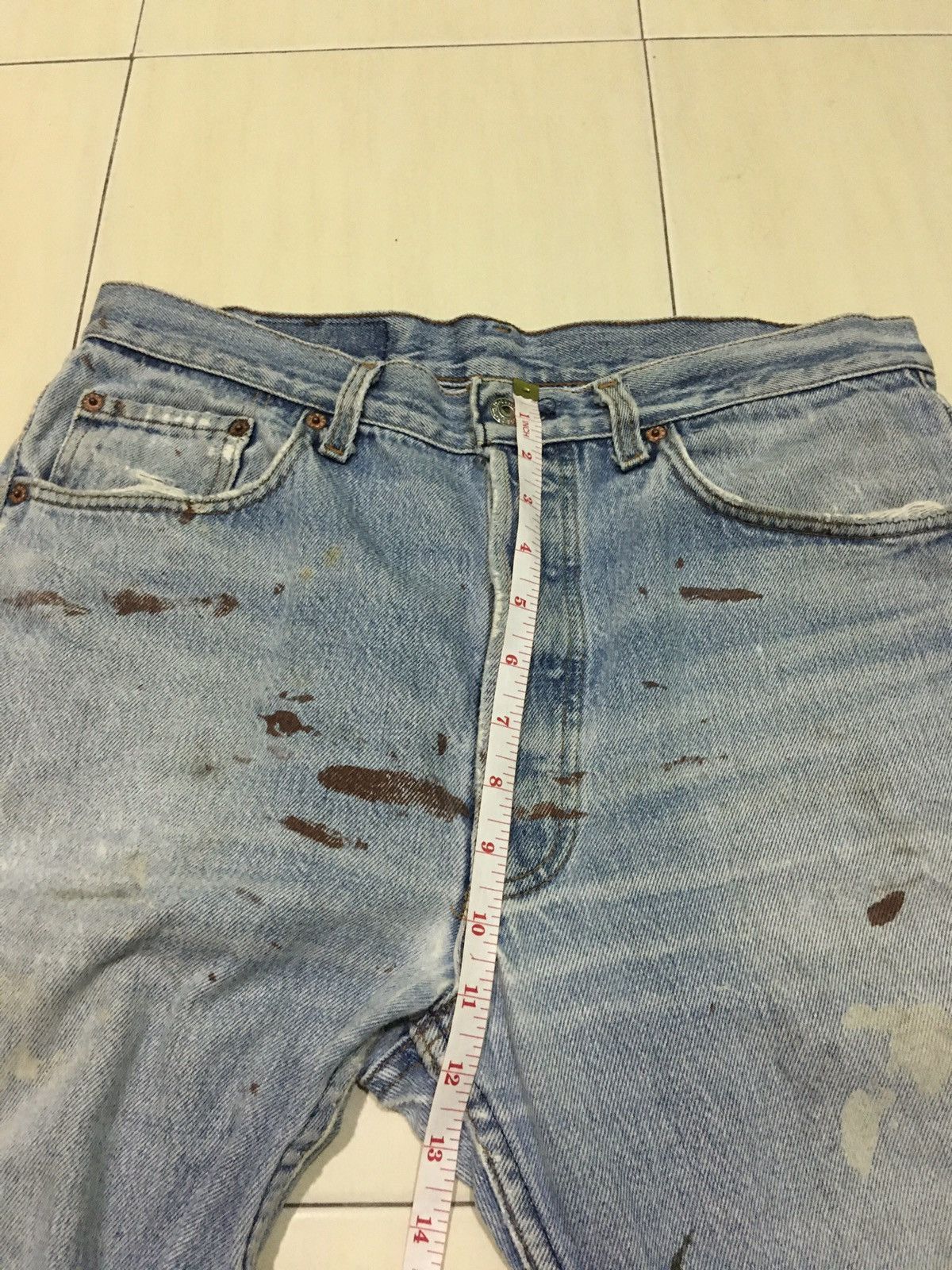 Levi's × Levi's Vintage Clothing × Vintage Vintage Levis 501 Distressed Jeans Size US 32 / EU 48 - 18 Thumbnail