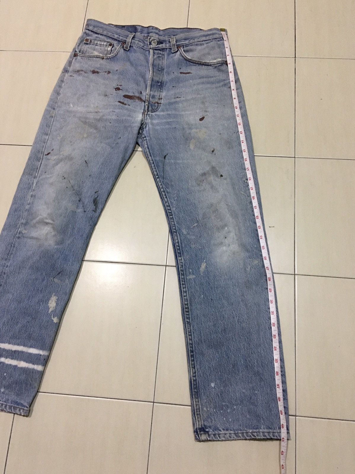 Levi's × Levi's Vintage Clothing × Vintage Vintage Levis 501 Distressed Jeans Size US 32 / EU 48 - 15 Thumbnail
