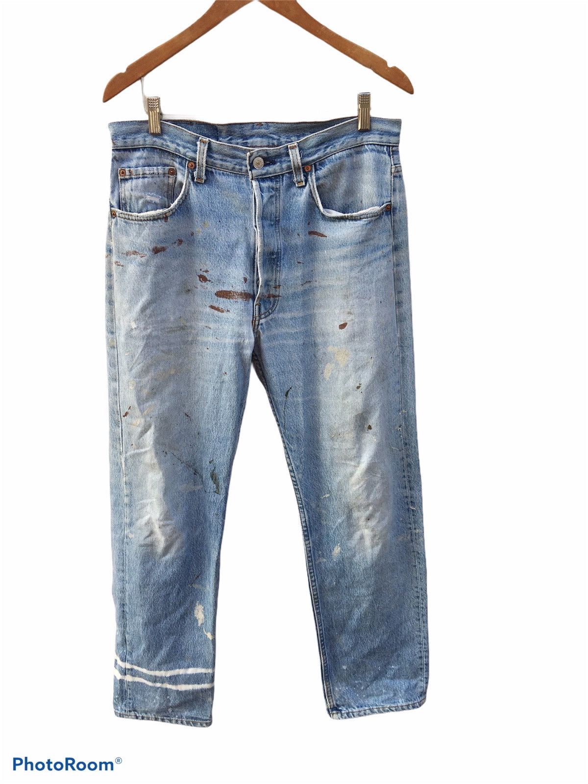 Levi's × Levi's Vintage Clothing × Vintage Vintage Levis 501 Distressed Jeans Size US 32 / EU 48 - 2 Thumbnail