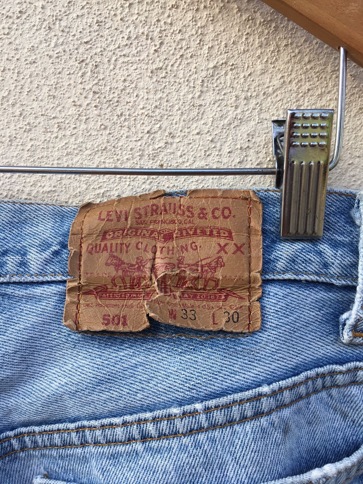 Levi's × Levi's Vintage Clothing × Vintage Vintage Levis 501 Distressed Jeans Size US 32 / EU 48 - 5 Thumbnail