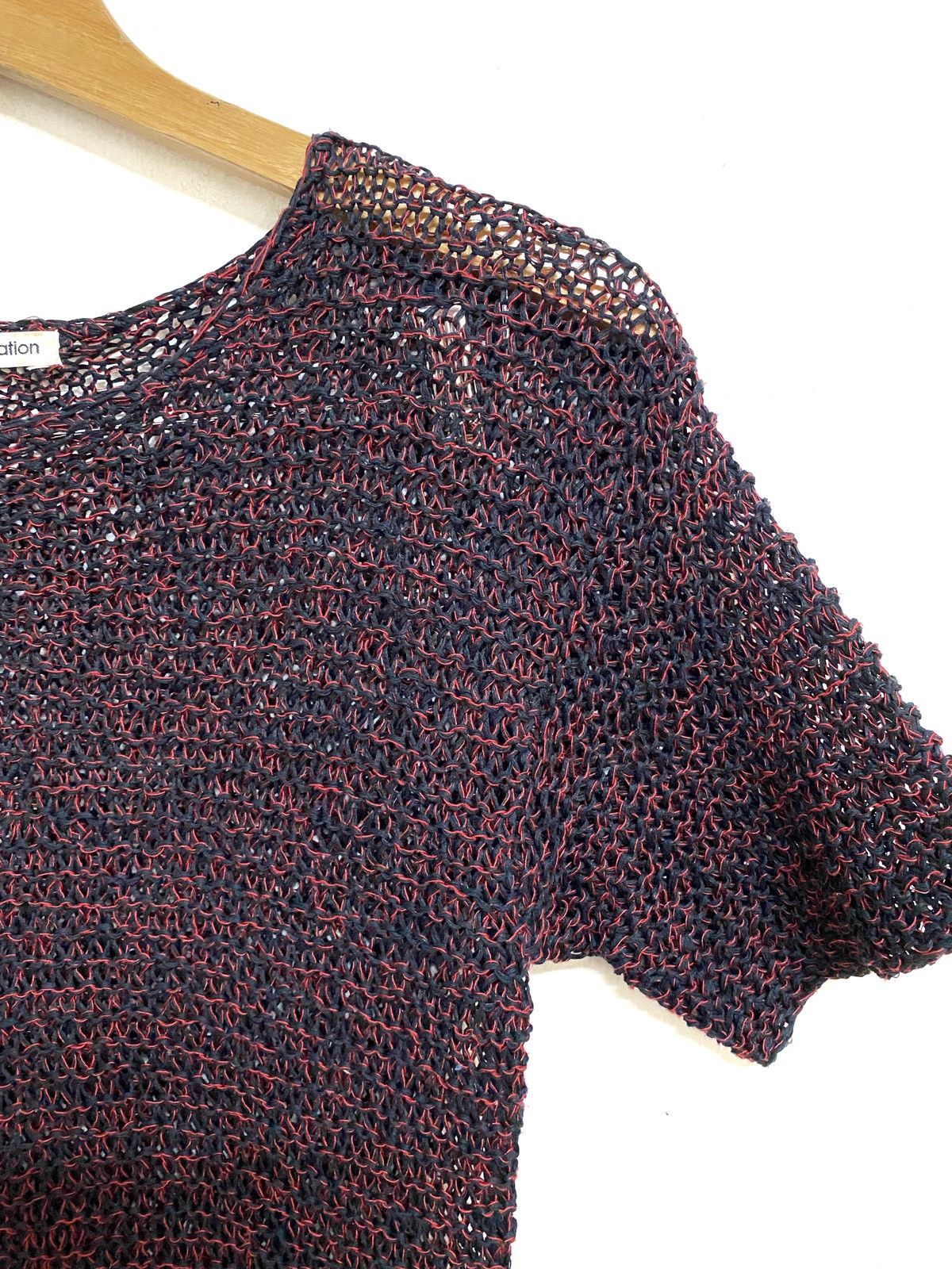 Issey Miyake Vintage Issey Miyake Plantation Crochet Knit Top Size M / US 6-8 / IT 42-44 - 7 Thumbnail