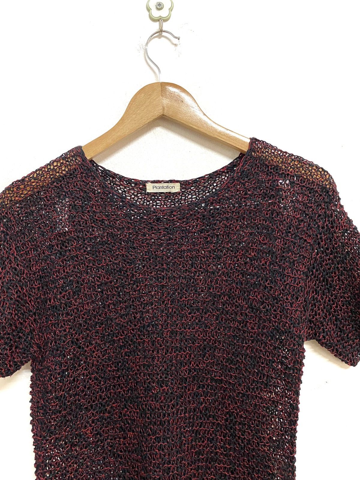 Issey Miyake Vintage Issey Miyake Plantation Crochet Knit Top Size M / US 6-8 / IT 42-44 - 3 Thumbnail