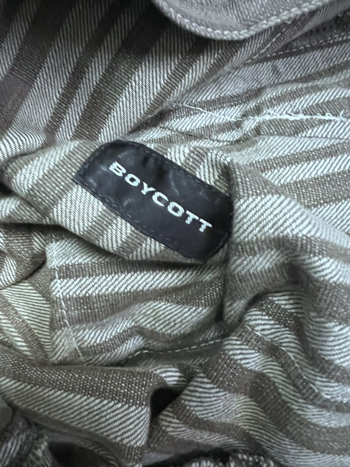 Boycott × Japanese Brand FLARED💥 BOYCOTT BROWN FADED DENIM PANTS Size US 32 / EU 48 - 8 Thumbnail