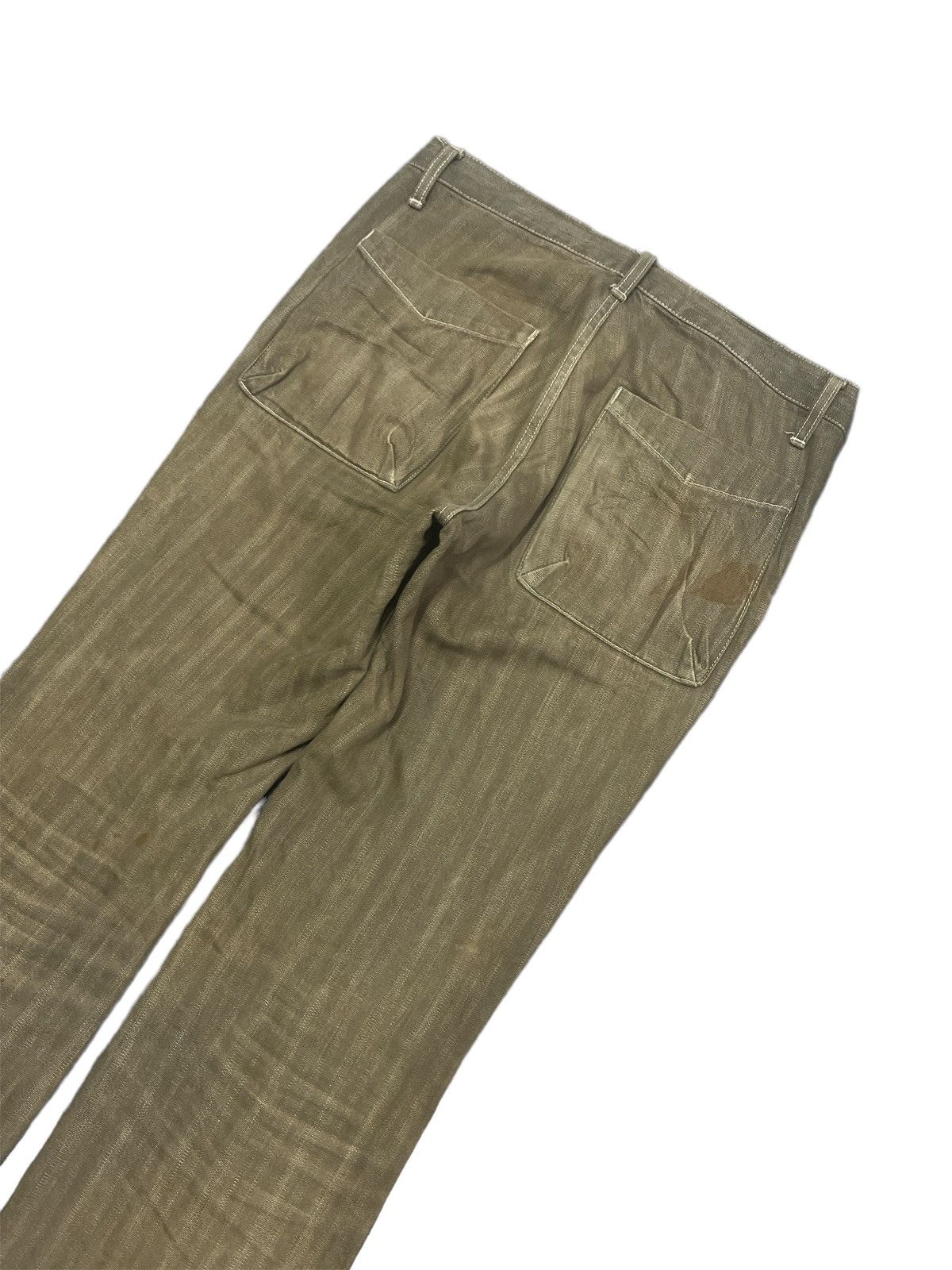 Boycott × Japanese Brand FLARED💥 BOYCOTT BROWN FADED DENIM PANTS Size US 32 / EU 48 - 7 Thumbnail