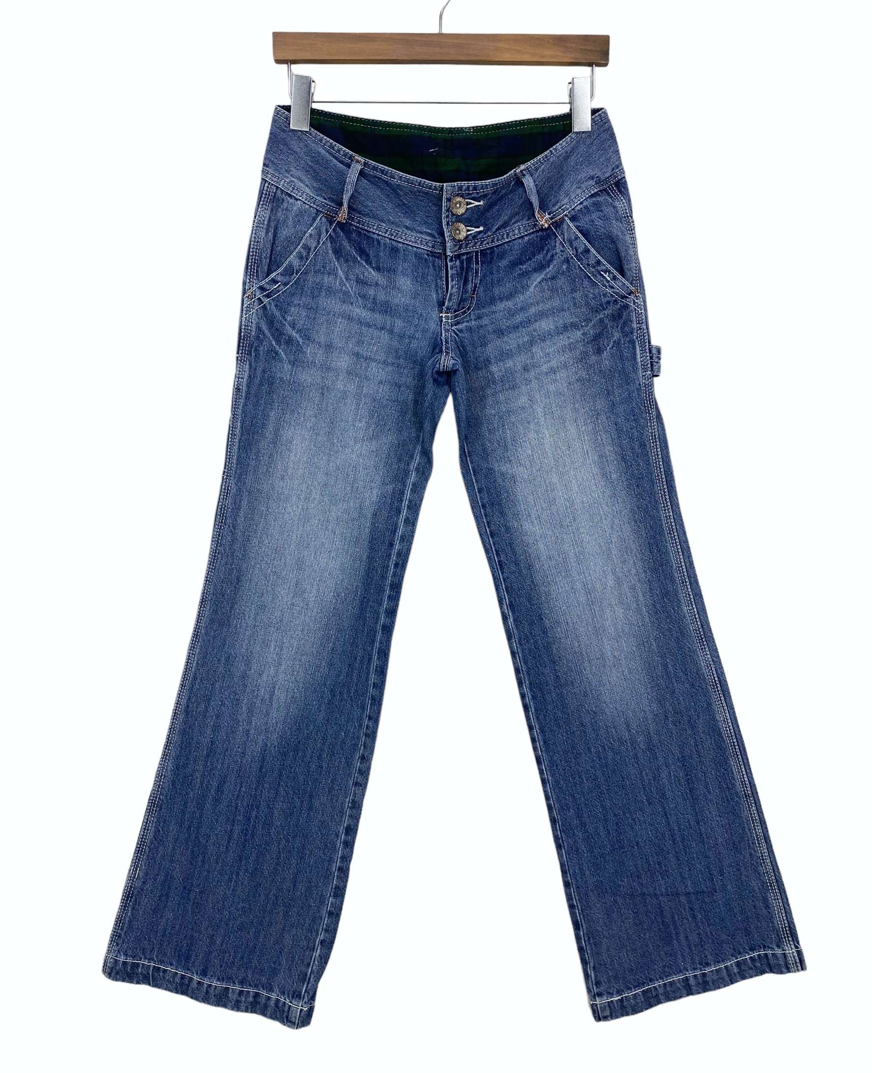 Japanese Brand Boww Green Carpenter Pants Hickory Skateboard Pants Size US 29 - 2 Thumbnail