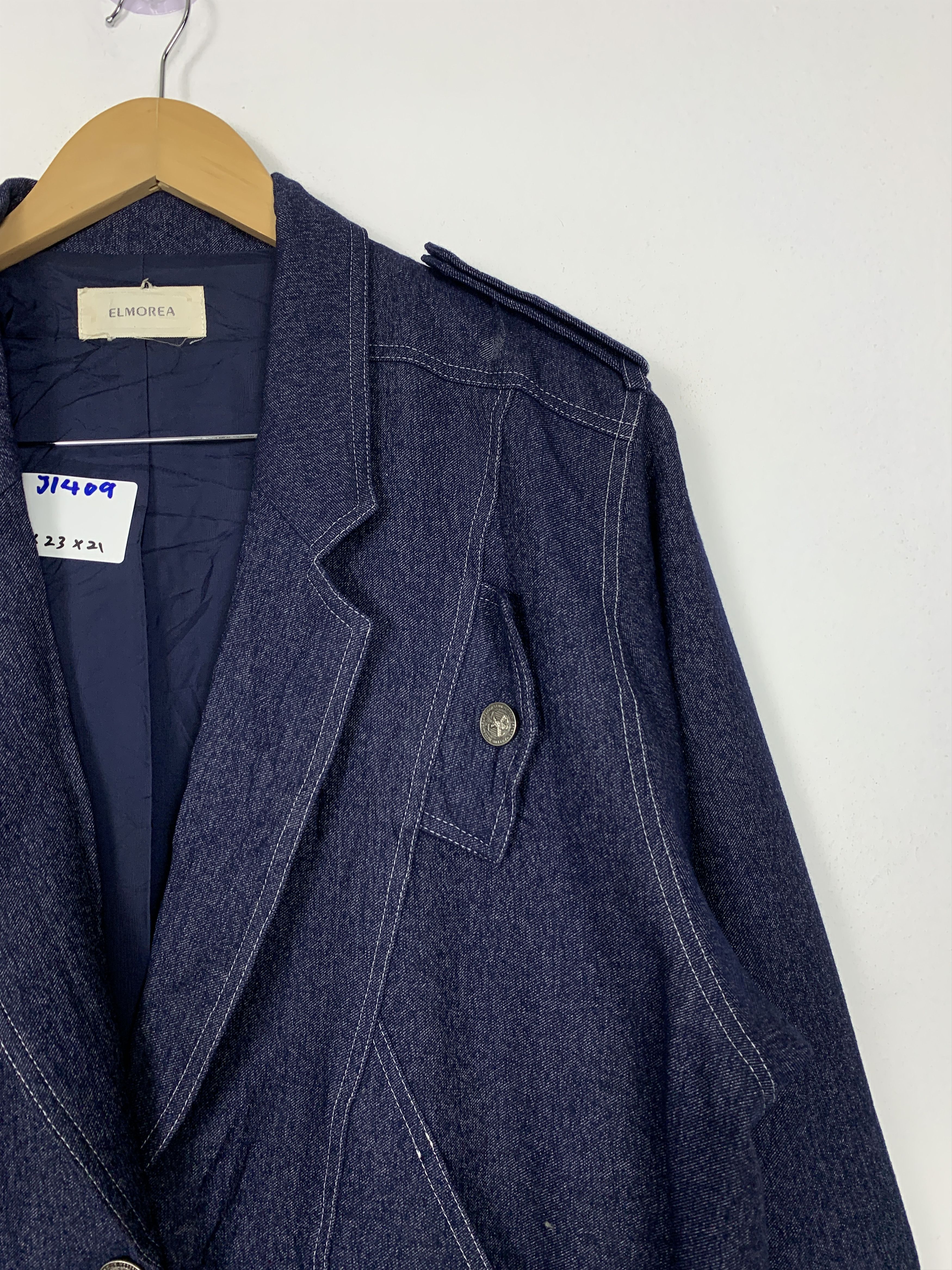 Japanese Brand Vintage ELMOREA Button Up Blazzer Design Jacket J1409 Size US M / EU 48-50 / 2 - 3 Thumbnail