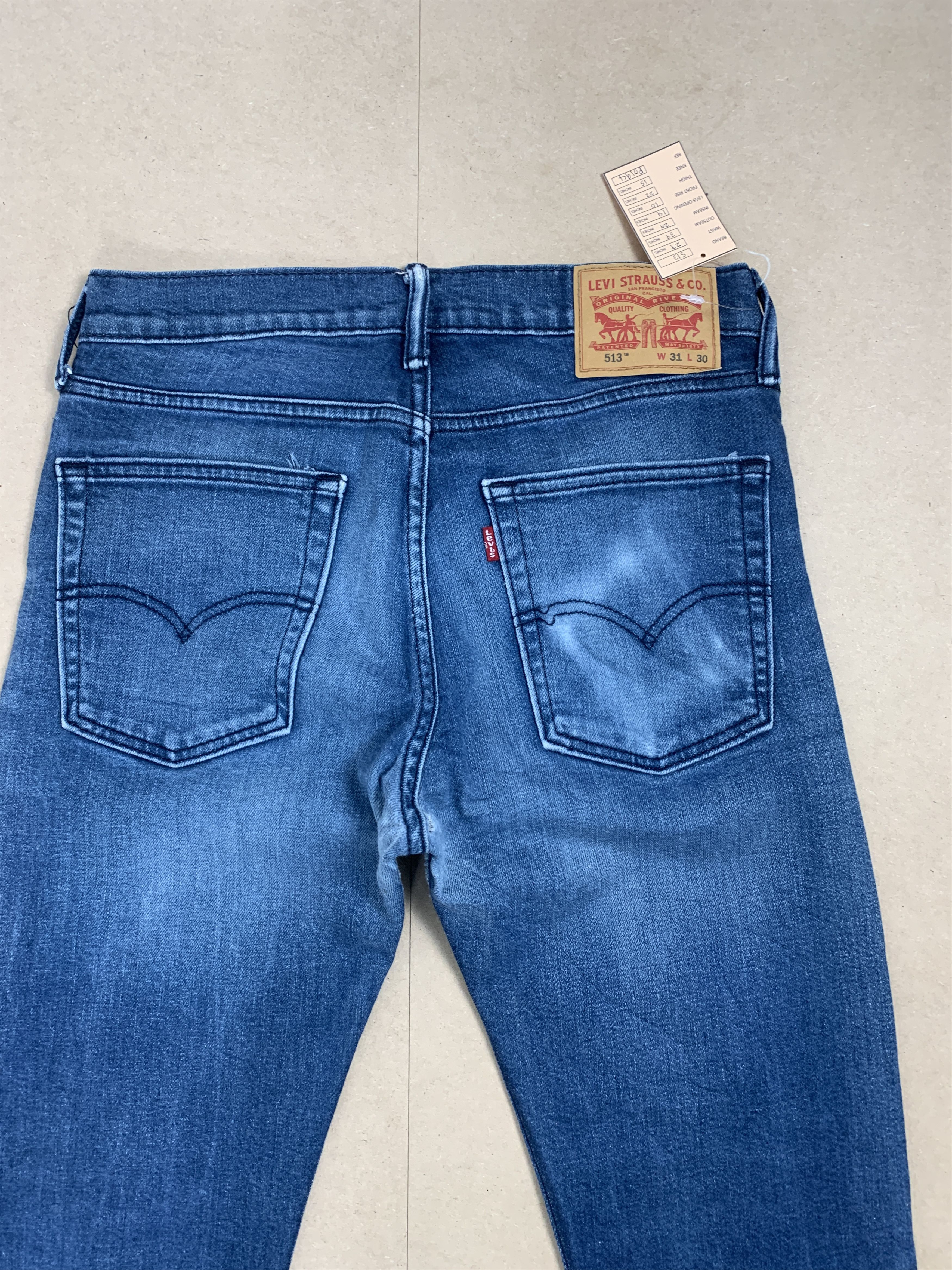 Levi's Vintage LEVI'S 513 Straight Cut Faded Jeans P0194 Size US 29 - 7 Thumbnail