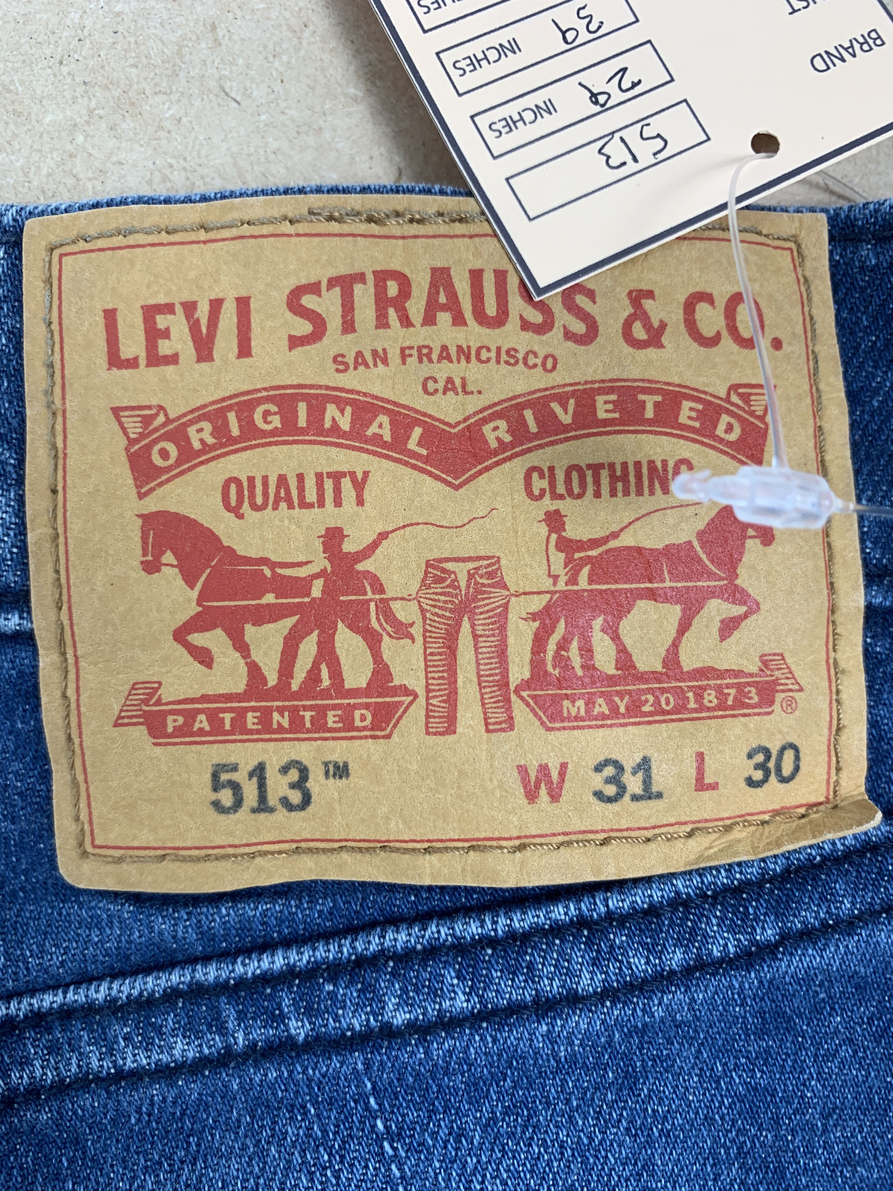 Levi's Vintage LEVI'S 513 Straight Cut Faded Jeans P0194 Size US 29 - 8 Thumbnail