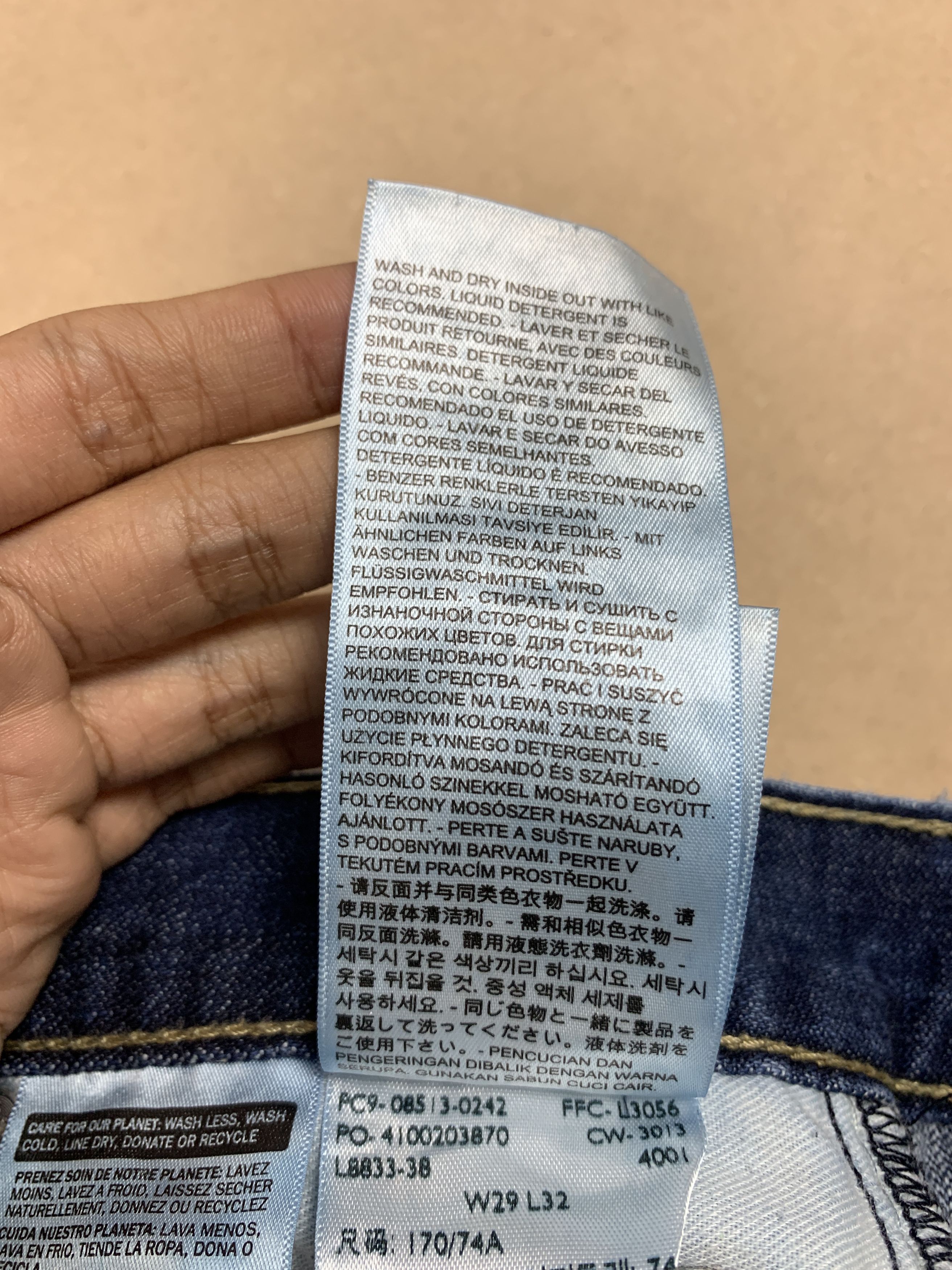 Levi's × Vintage Vintage LEVI'S 513 Distressed Faded StraightCut Mid Wash Size US 28 / EU 44 - 15 Thumbnail