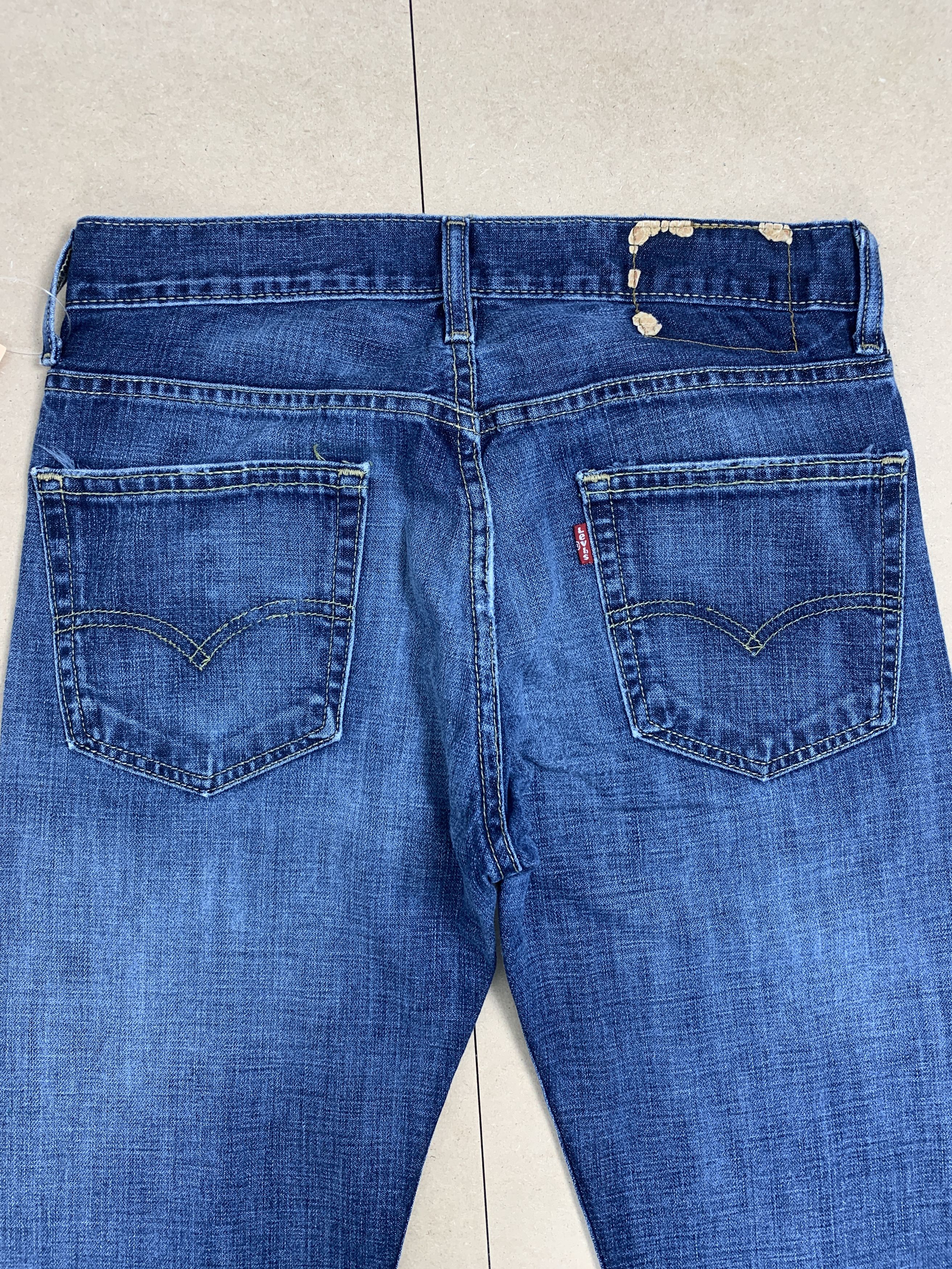 Levi's × Vintage Vintage LEVI'S 513 Distressed Faded StraightCut Mid Wash Size US 28 / EU 44 - 7 Thumbnail