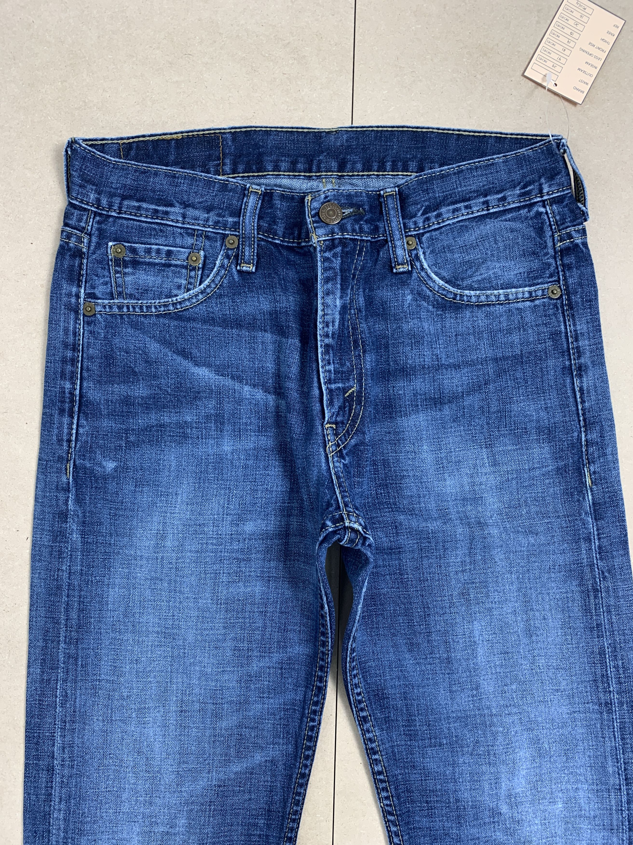 Levi's × Vintage Vintage LEVI'S 513 Distressed Faded StraightCut Mid Wash Size US 28 / EU 44 - 2 Thumbnail