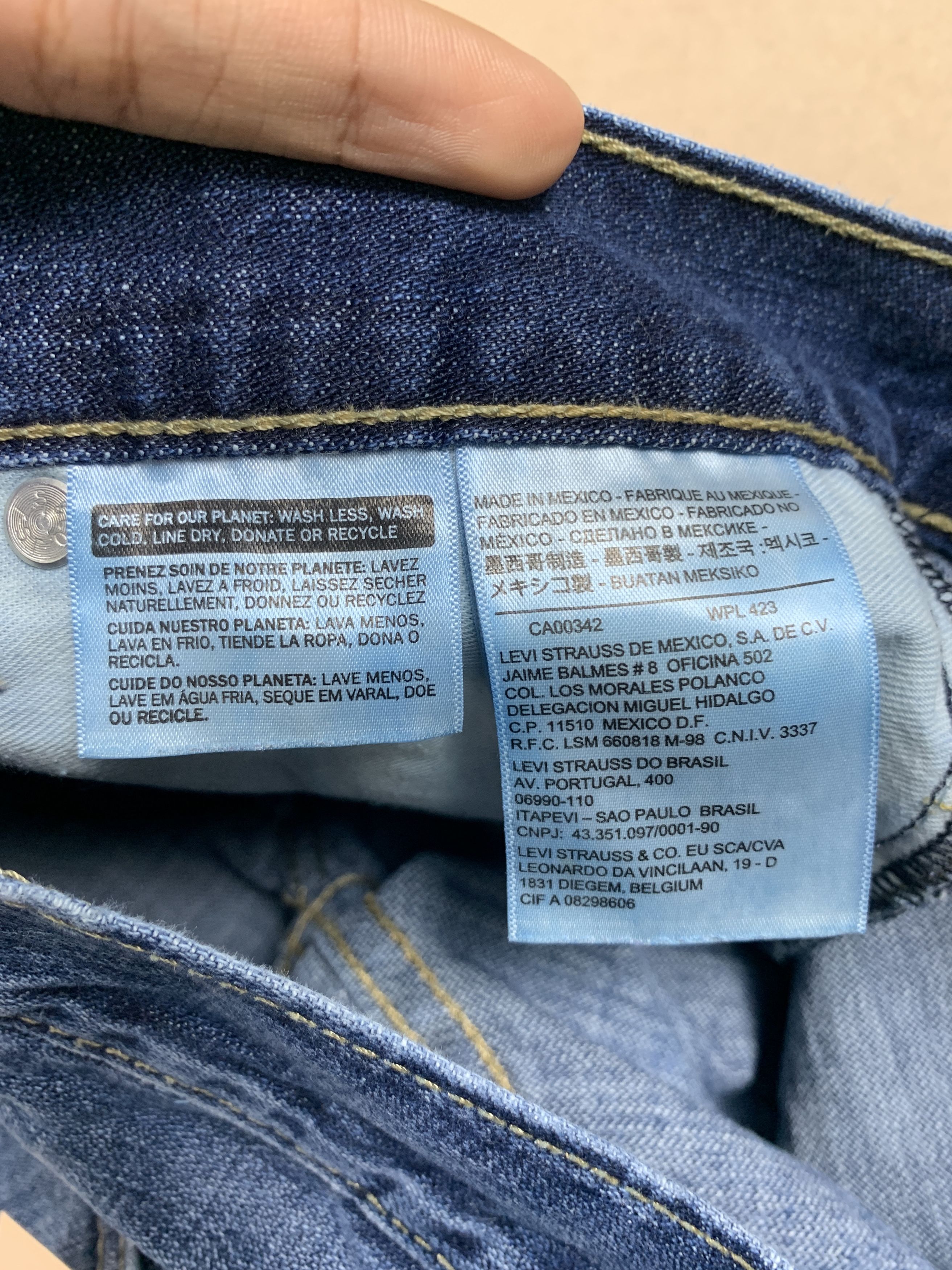 Levi's × Vintage Vintage LEVI'S 513 Distressed Faded StraightCut Mid Wash Size US 28 / EU 44 - 11 Thumbnail