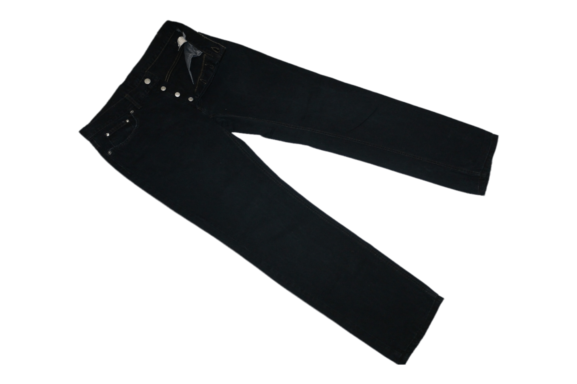 John Richmond John Richmond Punk Distressed Low Rise Skinny Black Jeans Size US 32 / EU 48 - 2 Thumbnail