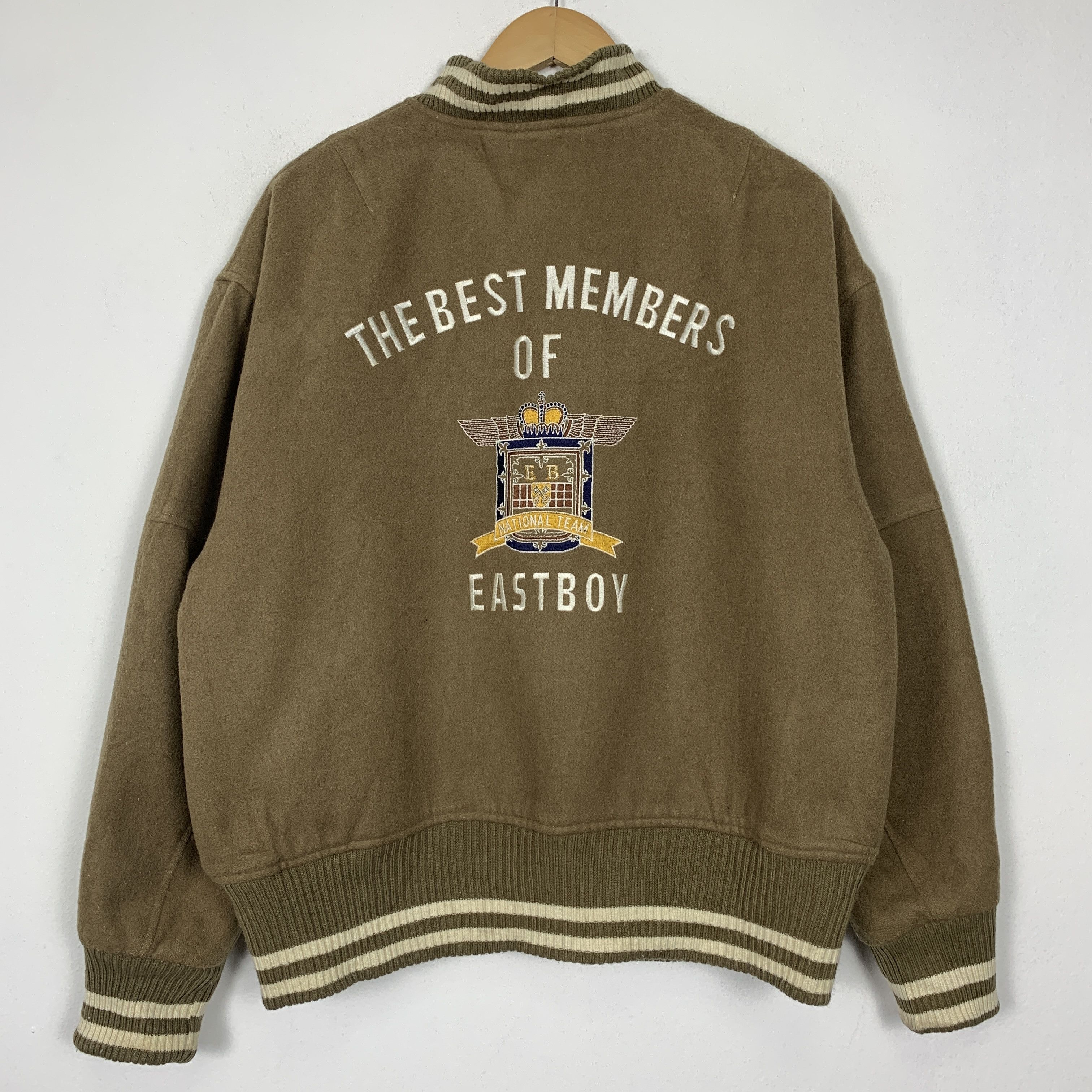 MLB Vintage East Boy Quilted Lining Varsity Jacket J1471 Size US S / EU 44-46 / 1 - 1 Thumbnail