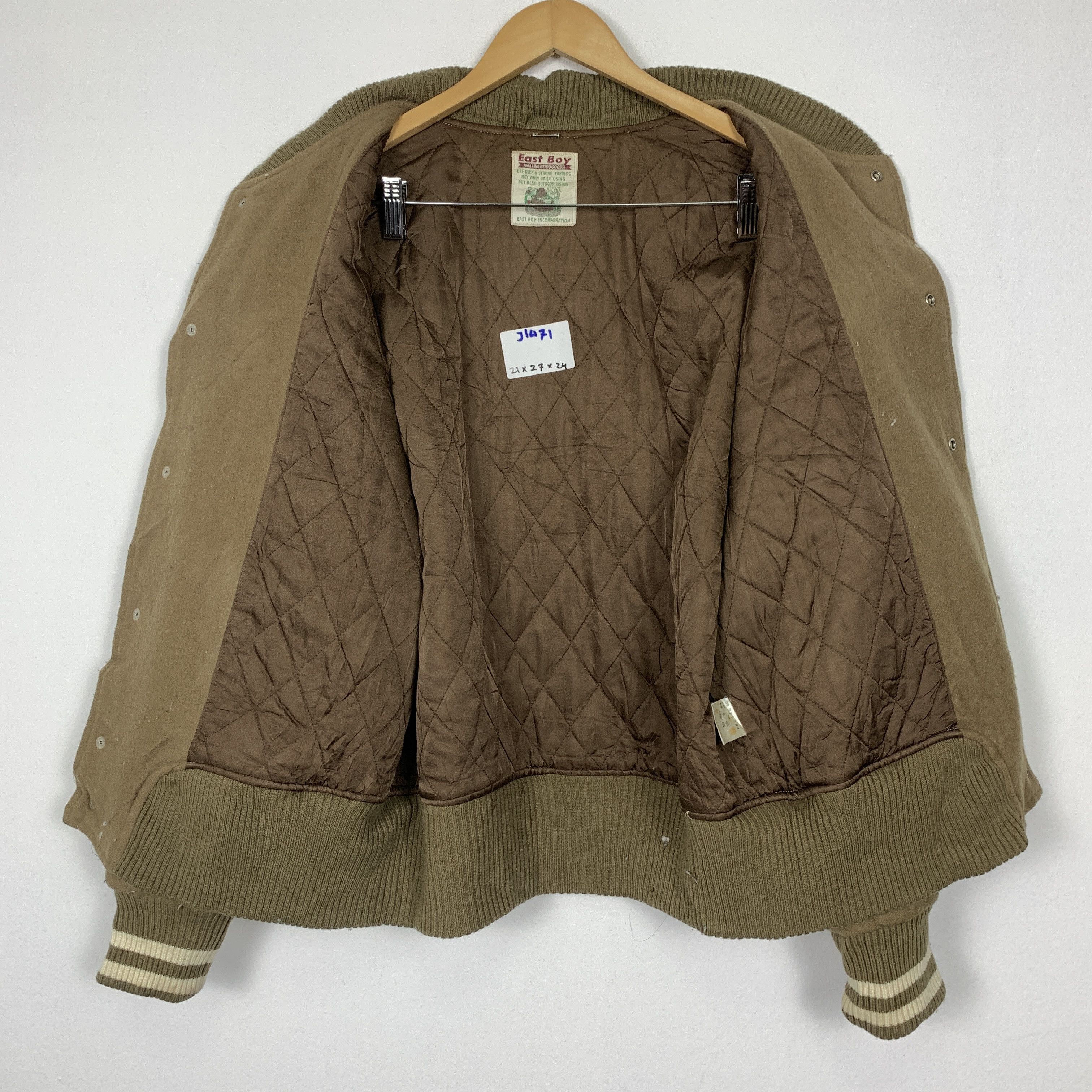 MLB Vintage East Boy Quilted Lining Varsity Jacket J1471 Size US S / EU 44-46 / 1 - 9 Thumbnail