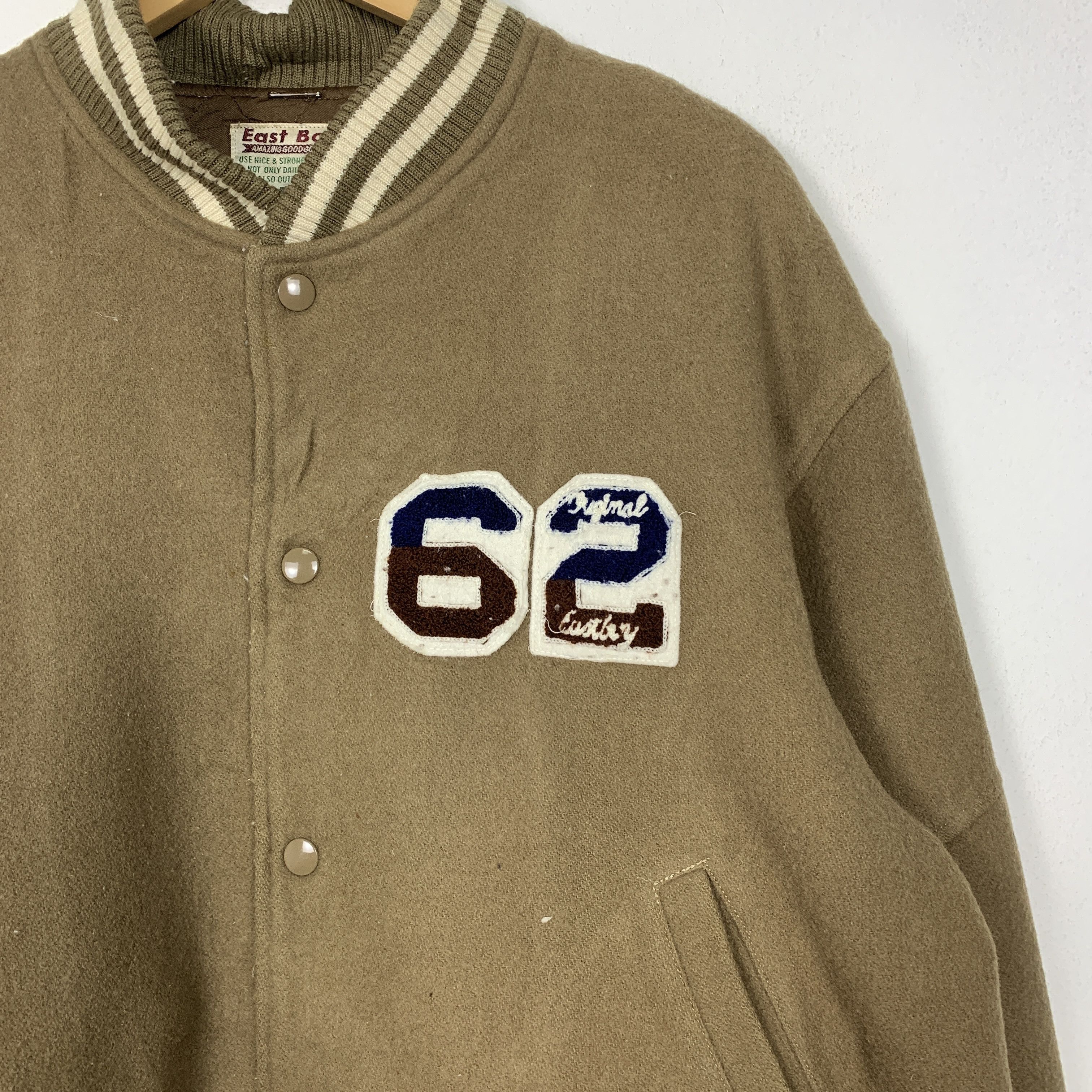 MLB Vintage East Boy Quilted Lining Varsity Jacket J1471 Size US S / EU 44-46 / 1 - 4 Thumbnail