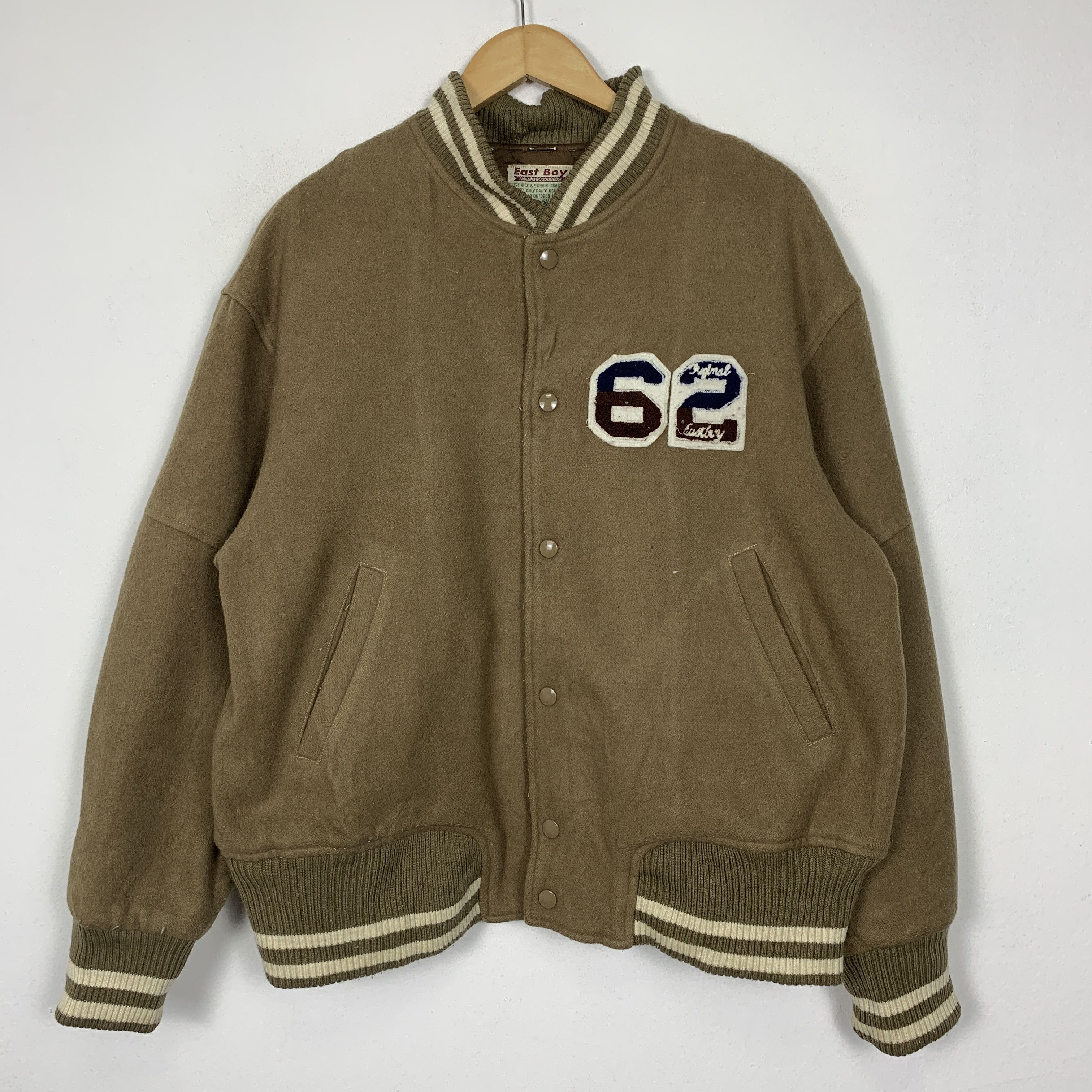 MLB Vintage East Boy Quilted Lining Varsity Jacket J1471 Size US S / EU 44-46 / 1 - 2 Thumbnail