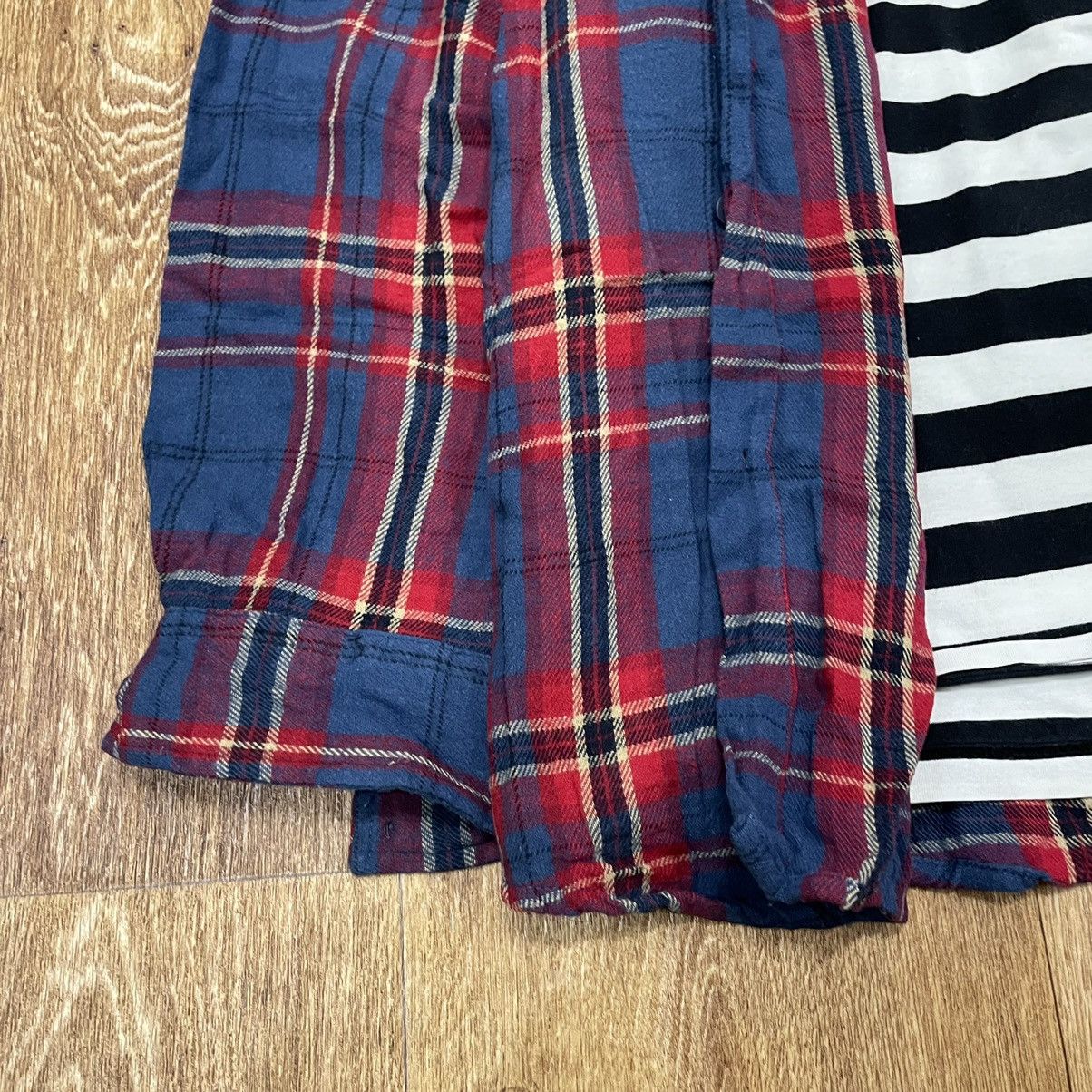 Vintage Vintage 90s Red Blue Plaid Shirt Oversized Grunge Skate XL Size US XL / EU 56 / 4 - 4 Thumbnail