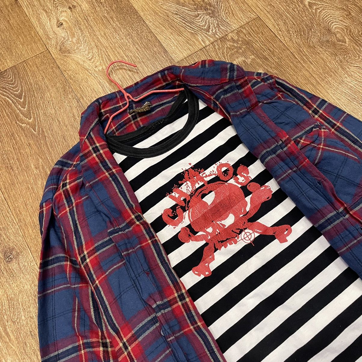 Vintage Vintage 90s Red Blue Plaid Shirt Oversized Grunge Skate XL Size US XL / EU 56 / 4 - 1 Thumbnail