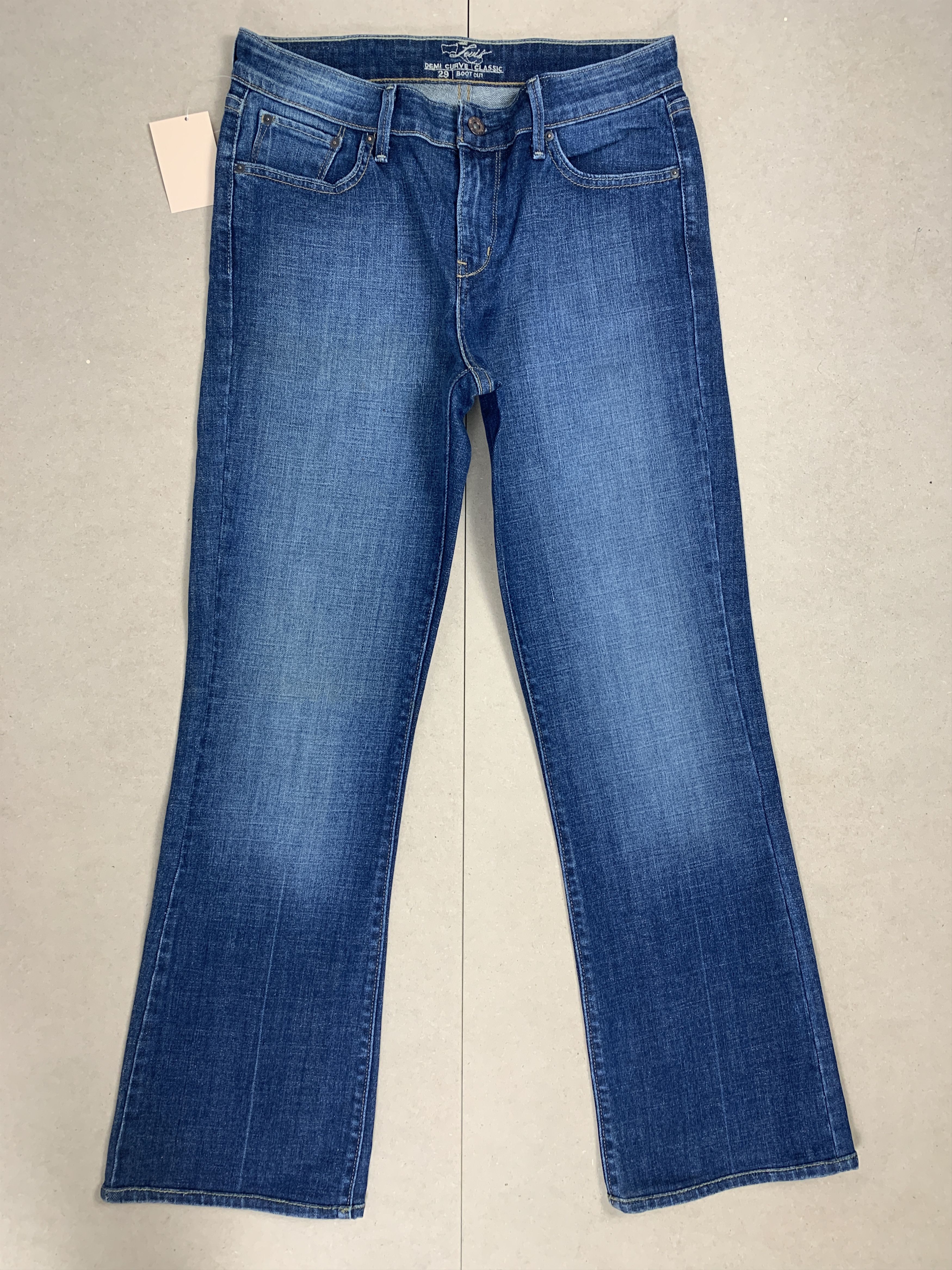 image of Levis x Vintage Levi's Demi Curve Classic Boot Cut Faded Mid Wash in Blue Denim, Women's (Size 28)