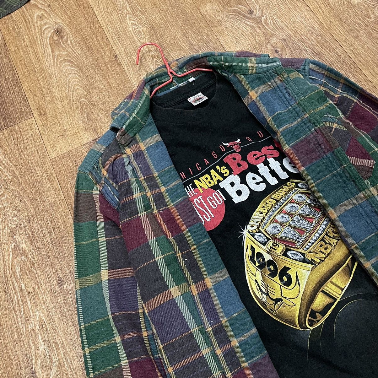 Flannel Vintage Flannel Checkered Shirt Travis Style Size US XL / EU 56 / 4 - 5 Thumbnail