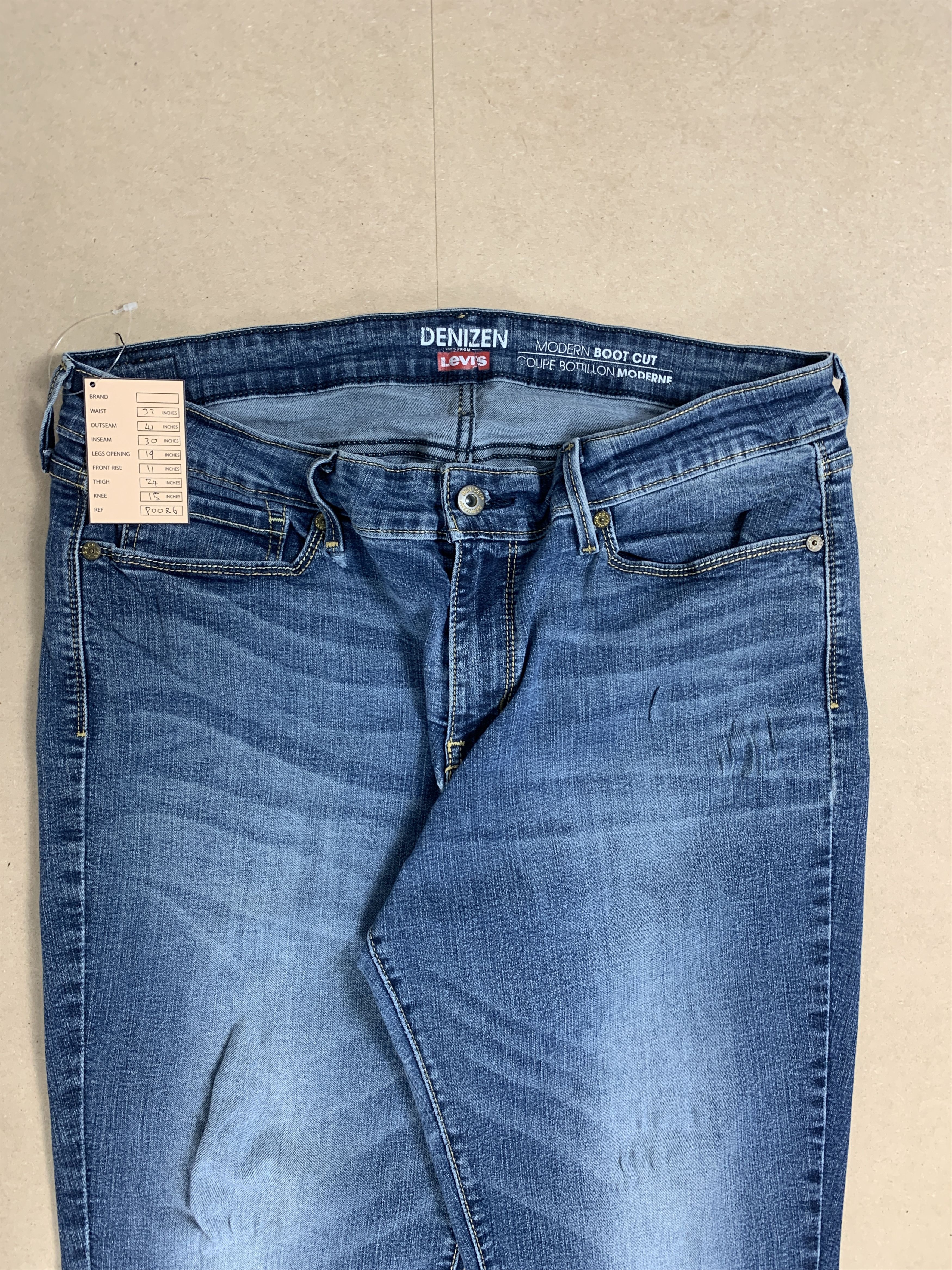 Denizen × Levi's Denizen Levi's Women Bootcut Flared Faded Blue Jeans P0086 Size 32" / US 10 / IT 46 - 2 Thumbnail