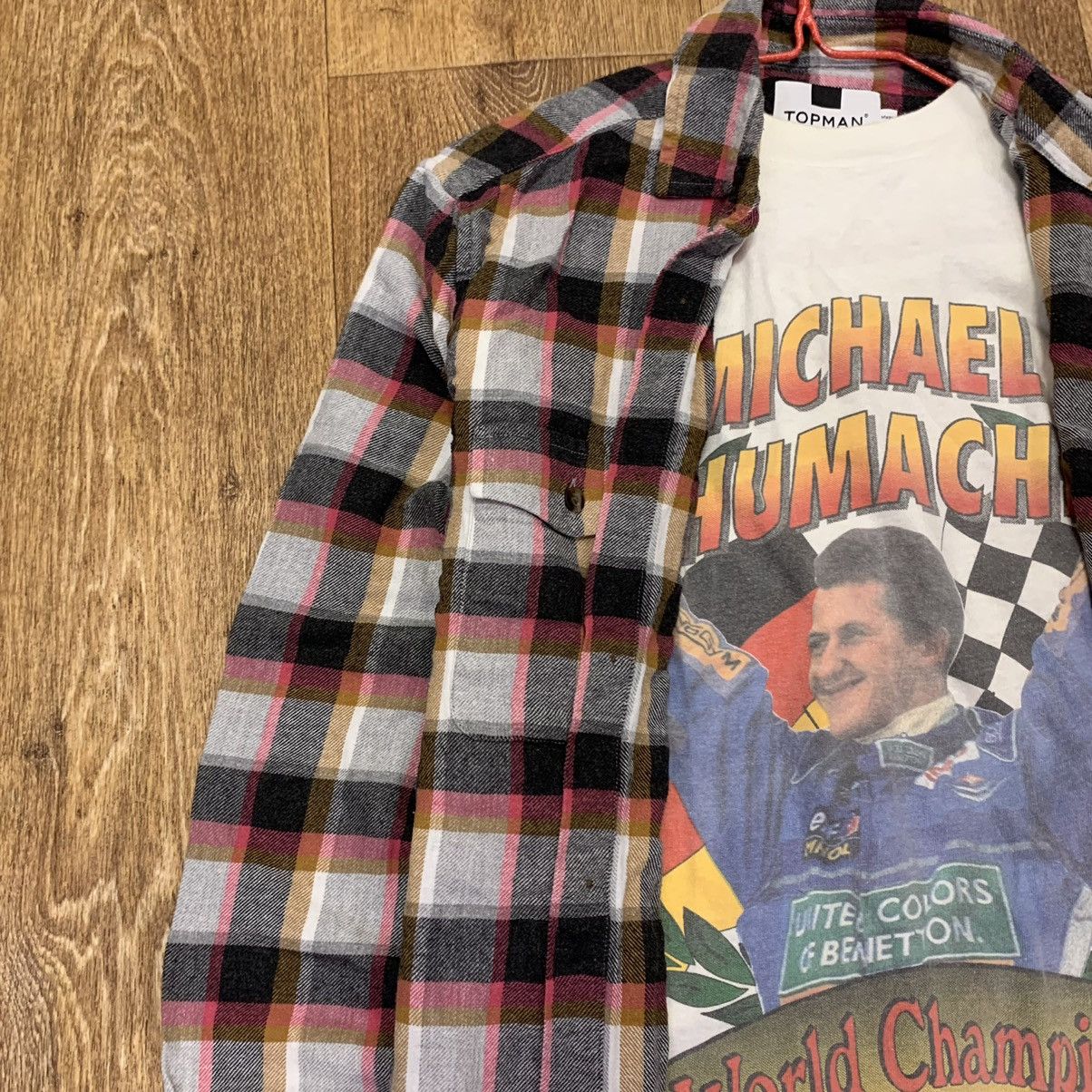 Flannel Vintage 90s Plaid Flannel Shirt Y2K Streetwear Checkered Size US S / EU 44-46 / 1 - 5 Thumbnail
