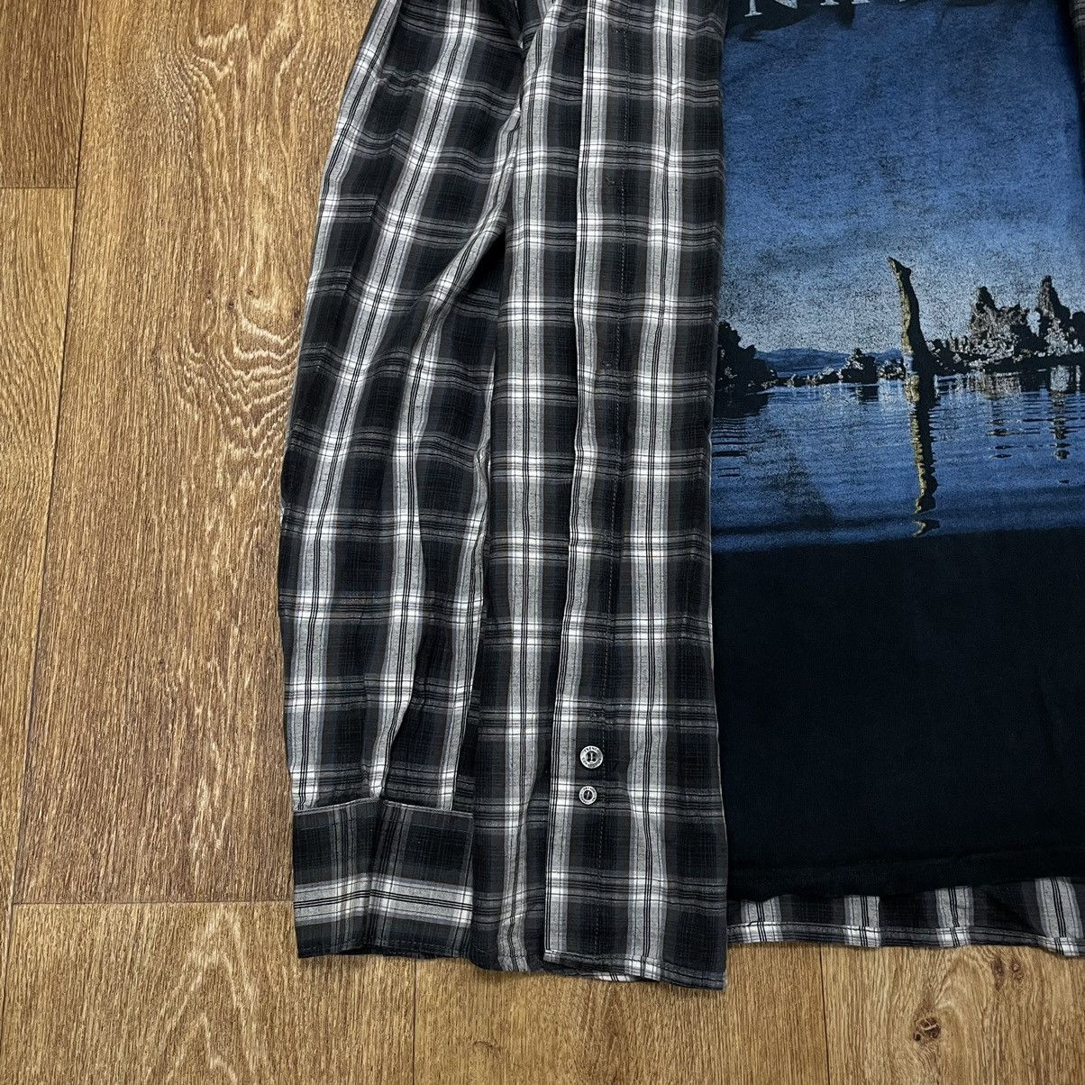 Flannel Vintage Flannel Shirt Plaid Checkered Travis Scott Style Size US XL / EU 56 / 4 - 4 Thumbnail