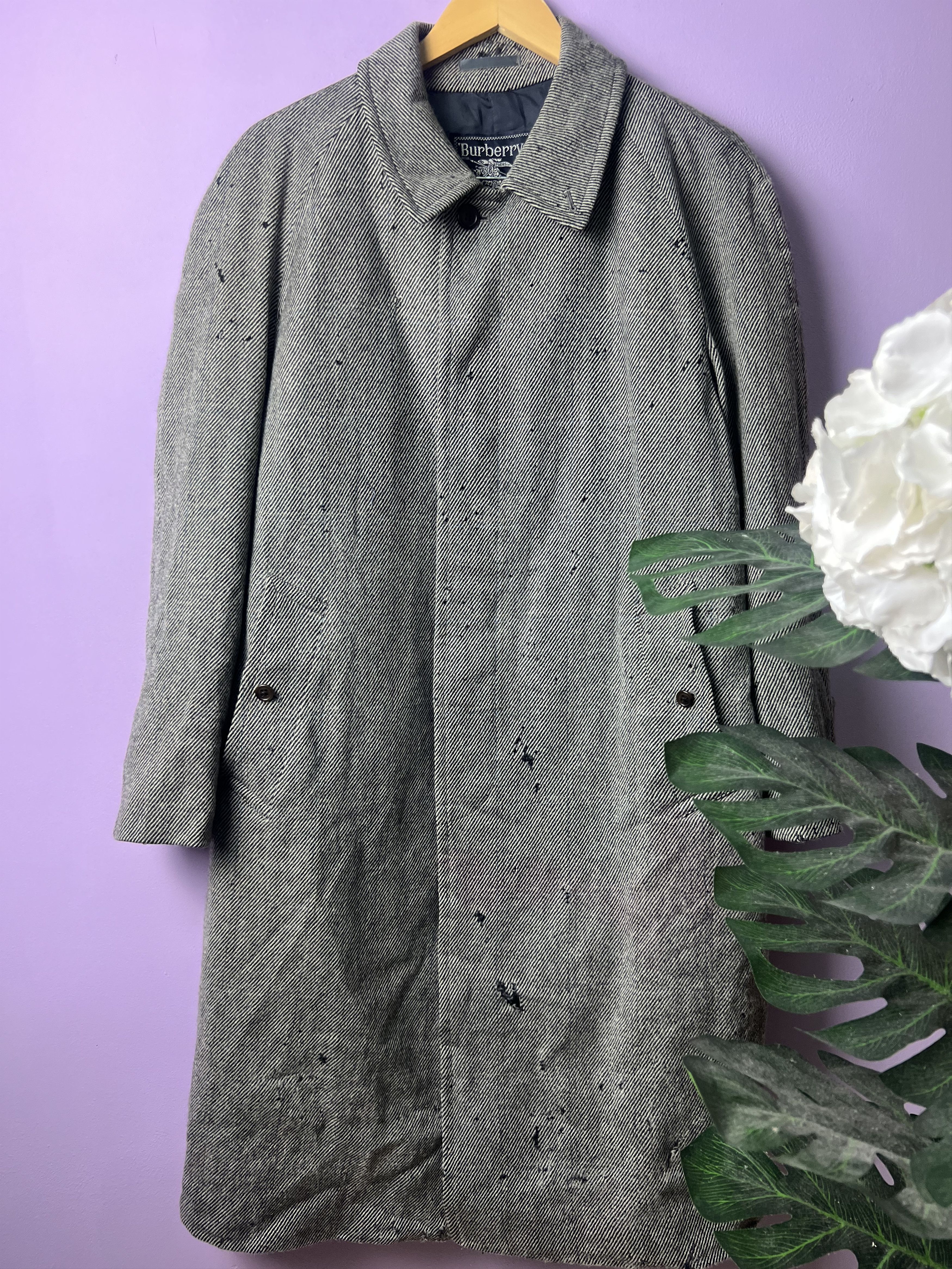Burberry 🔥Vintage Distressed Burberrys’ Wool&Cashmere Coats Size US M / EU 48-50 / 2 - 2 Thumbnail