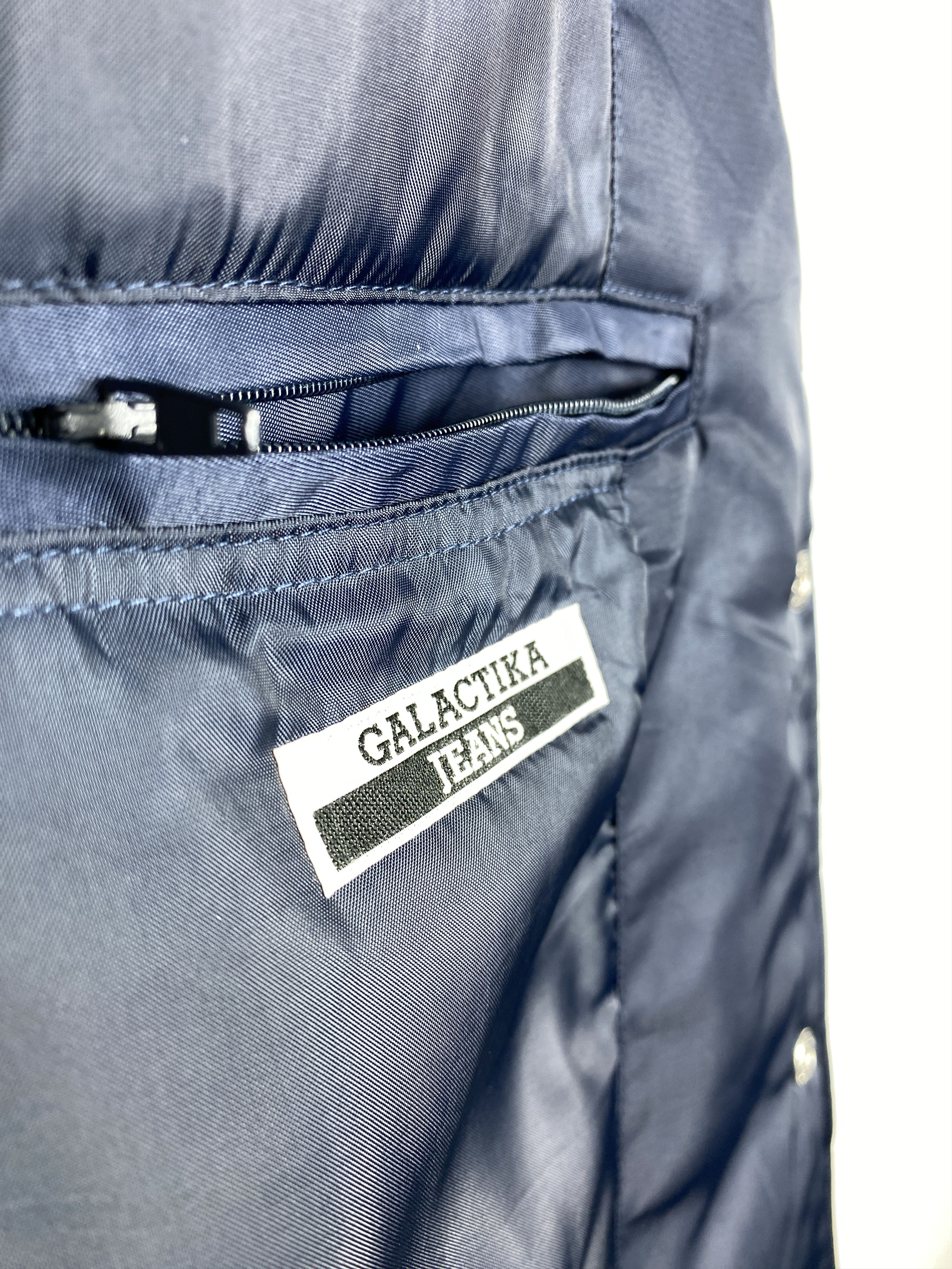 MLB Vintage GALACTIKA JEANS Varsity leather sleeve Jacket J1215 Size US XXL / EU 58 / 5 - 11 Thumbnail