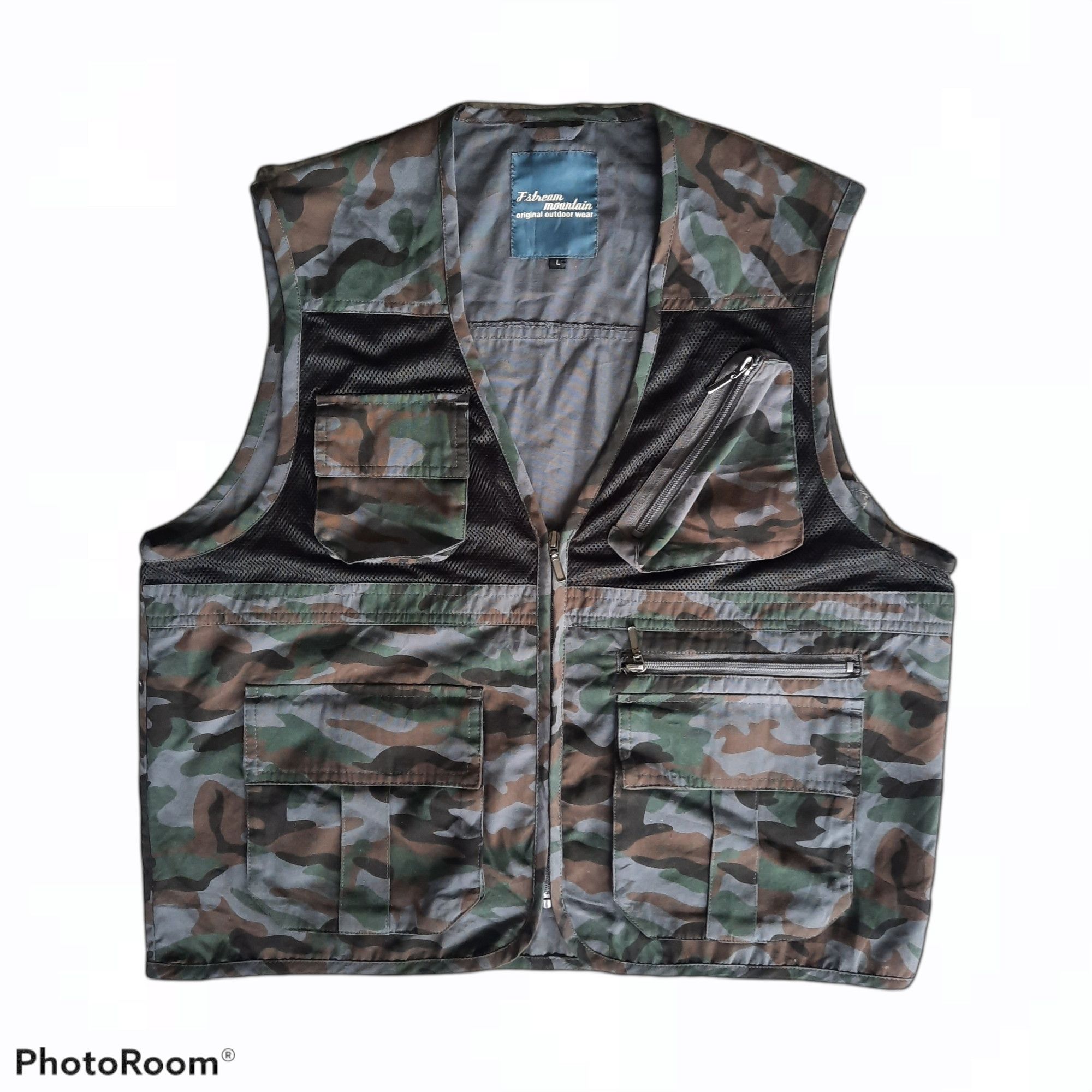 Japanese Brand 🔥fstream mountain army camo multi pocket west jacket Size US M / EU 48-50 / 2 - 1 Thumbnail
