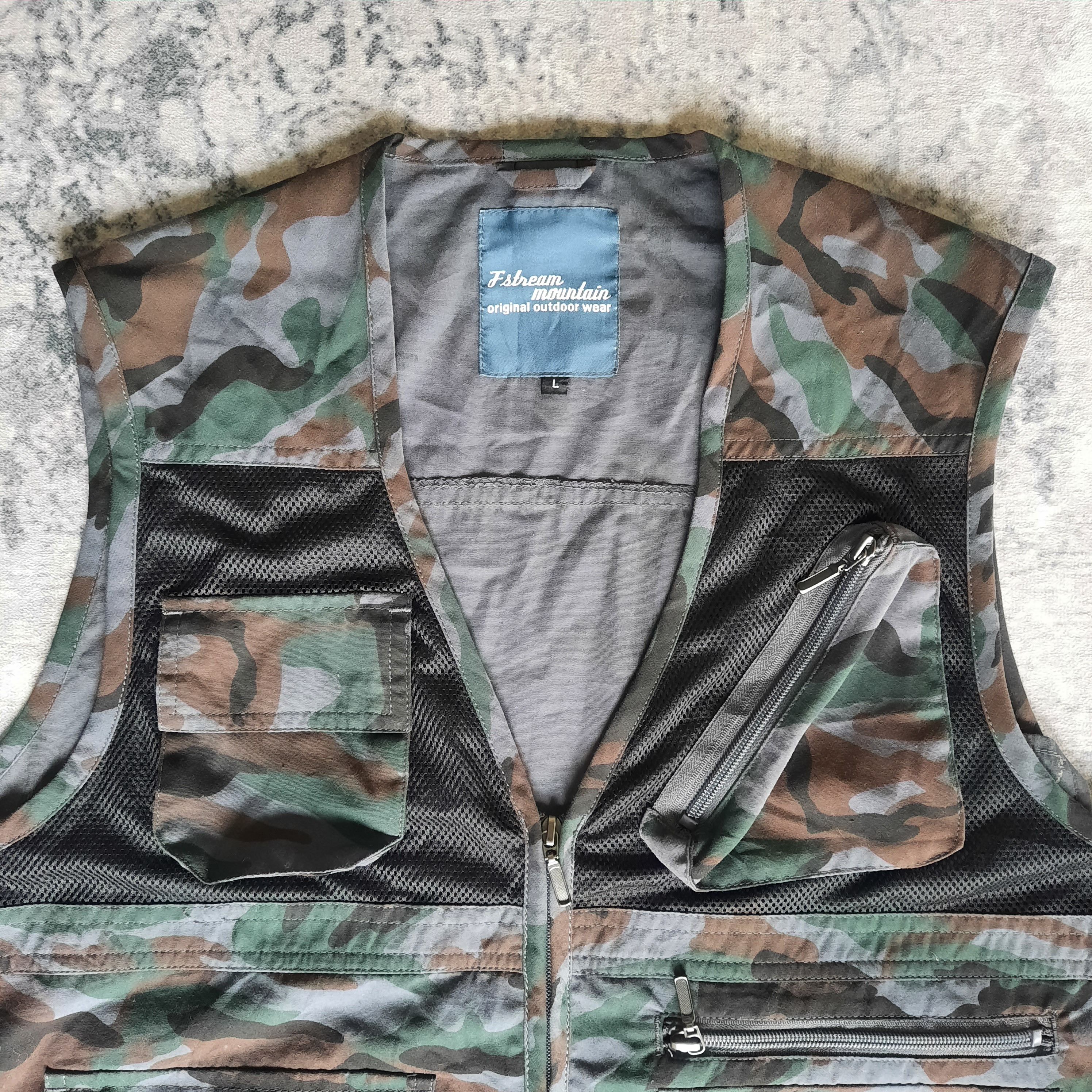 Japanese Brand 🔥fstream mountain army camo multi pocket west jacket Size US M / EU 48-50 / 2 - 3 Thumbnail