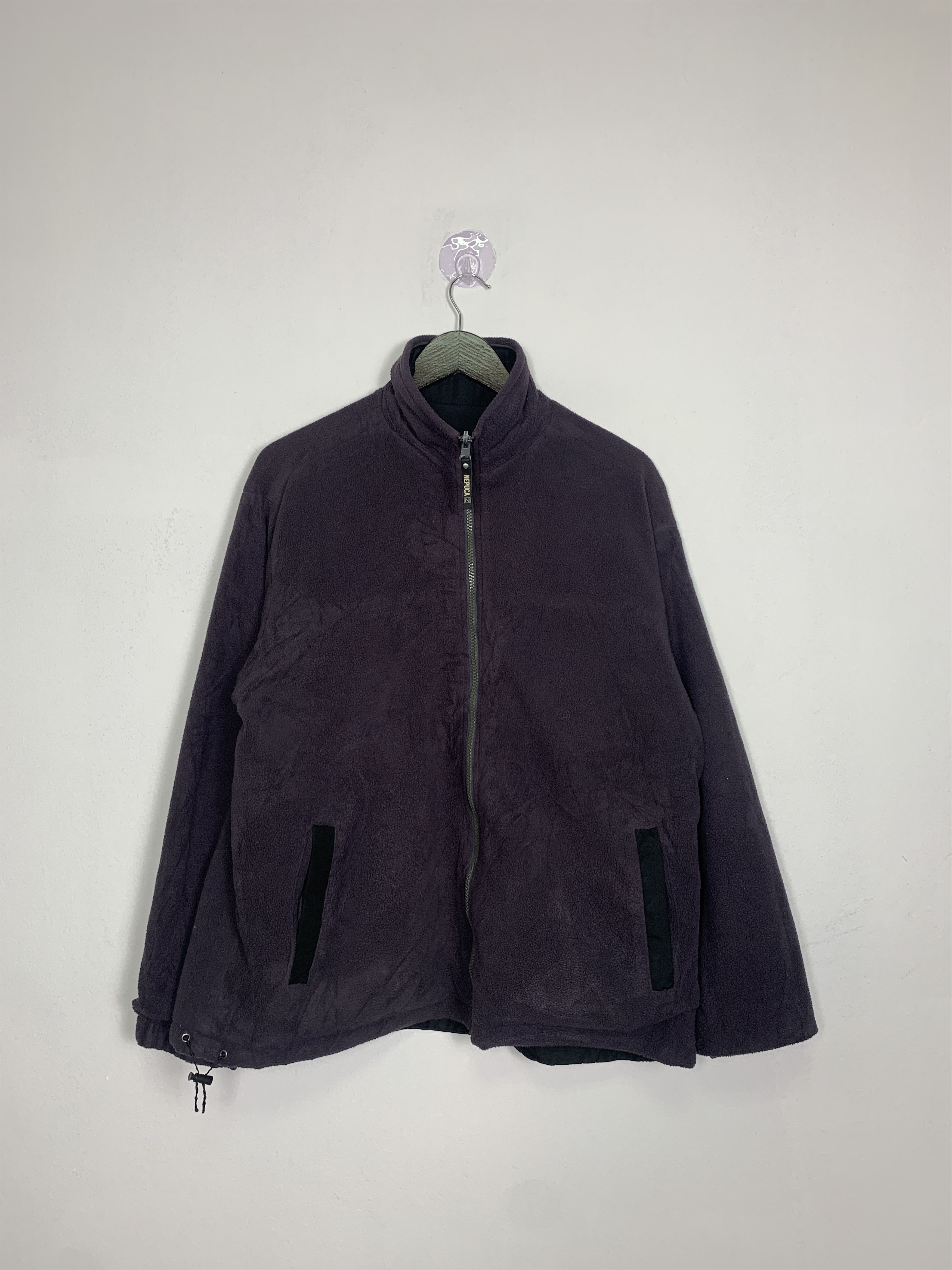 image of Vintage Nepuca Reversible Fleece Zip Up Jacket, Men's (Size Medium)
