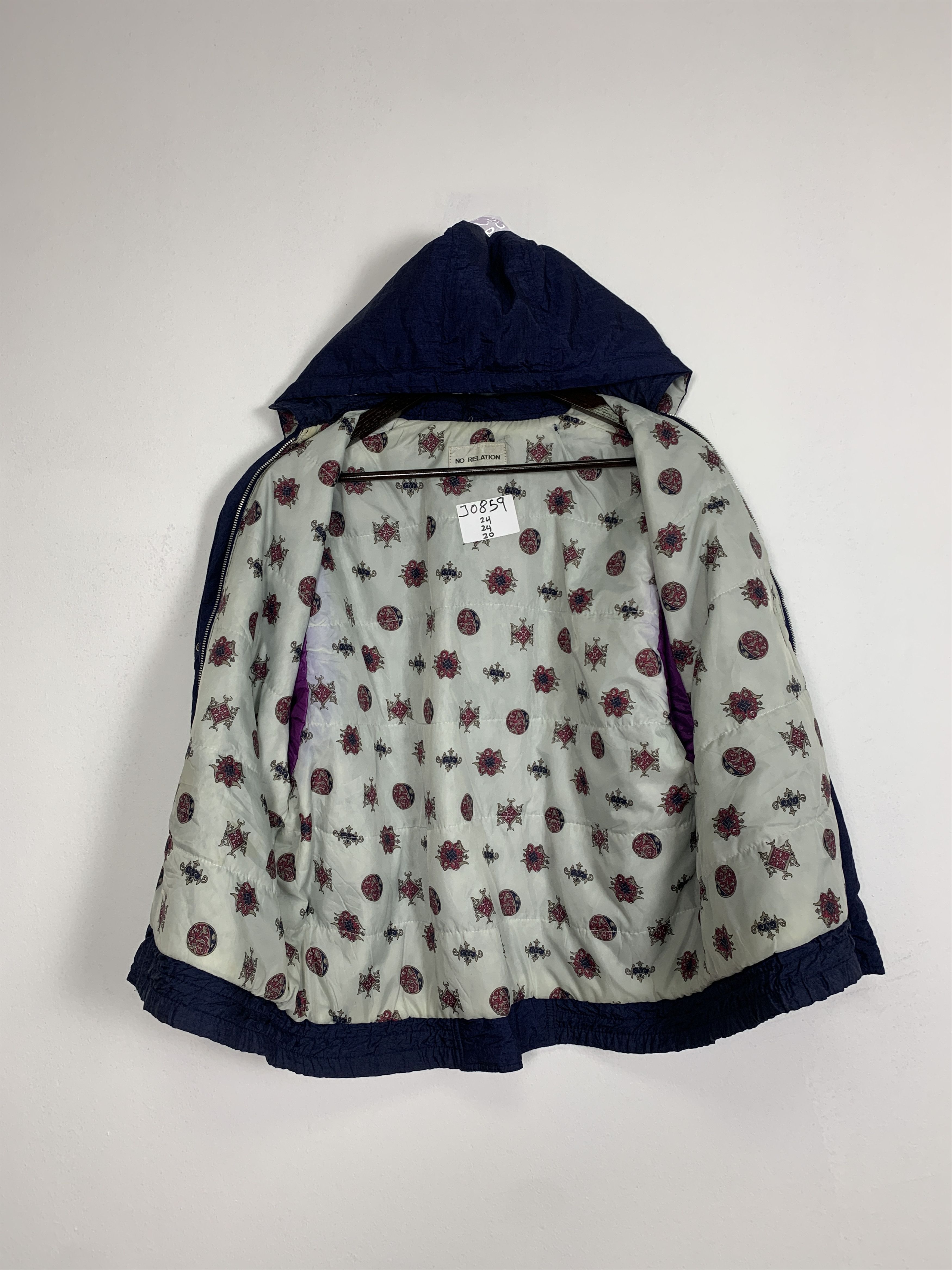 Japanese Brand Vintage No Relation Luxury Pattern Lining Jacket Size US M / EU 48-50 / 2 - 8 Thumbnail