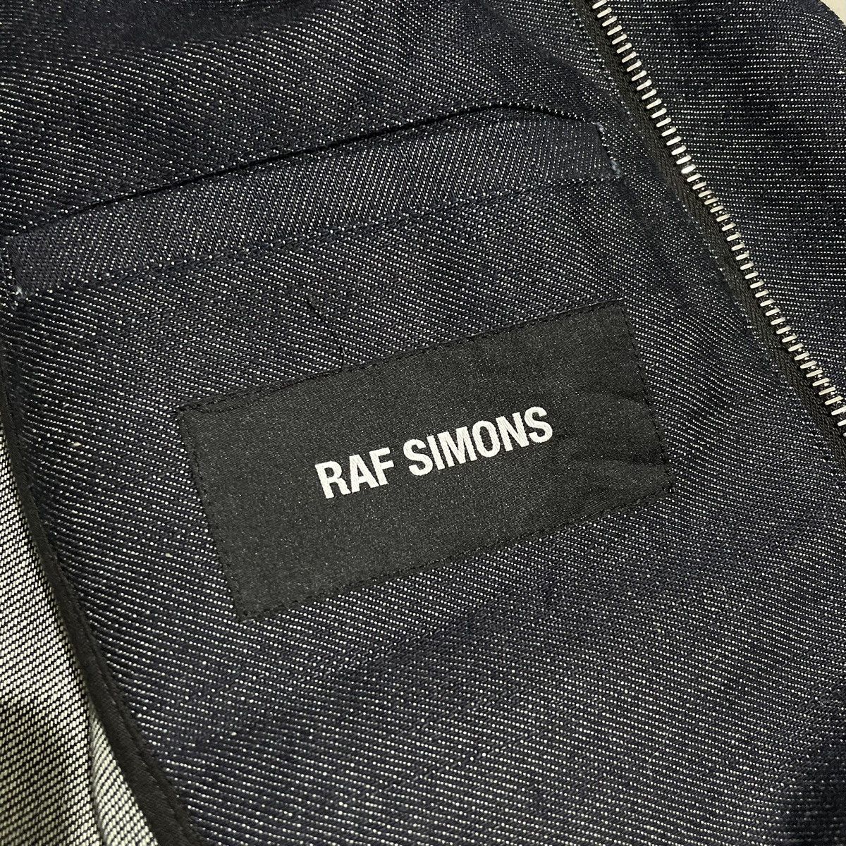 Raf Simons Raf Simons Leather Patch Denim Oversized Hooded Jacket Size US M / EU 48-50 / 2 - 3 Thumbnail