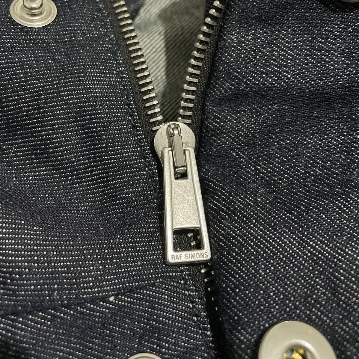 Raf Simons Raf Simons Leather Patch Denim Oversized Hooded Jacket Size US M / EU 48-50 / 2 - 6 Thumbnail
