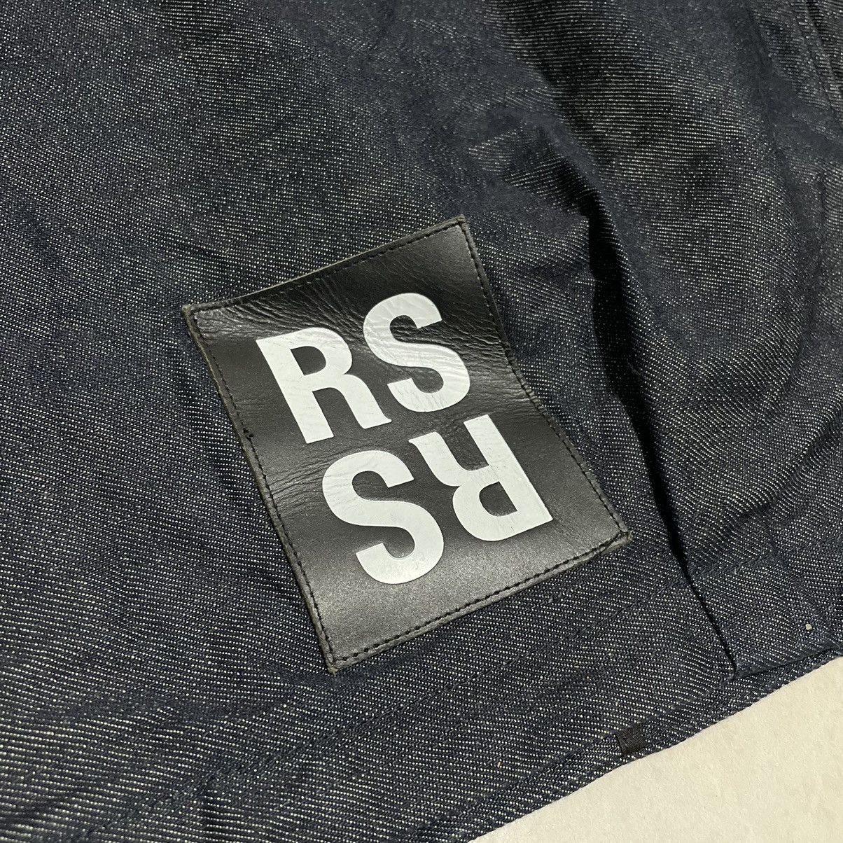 Raf Simons Raf Simons Leather Patch Denim Oversized Hooded Jacket Size US M / EU 48-50 / 2 - 5 Thumbnail
